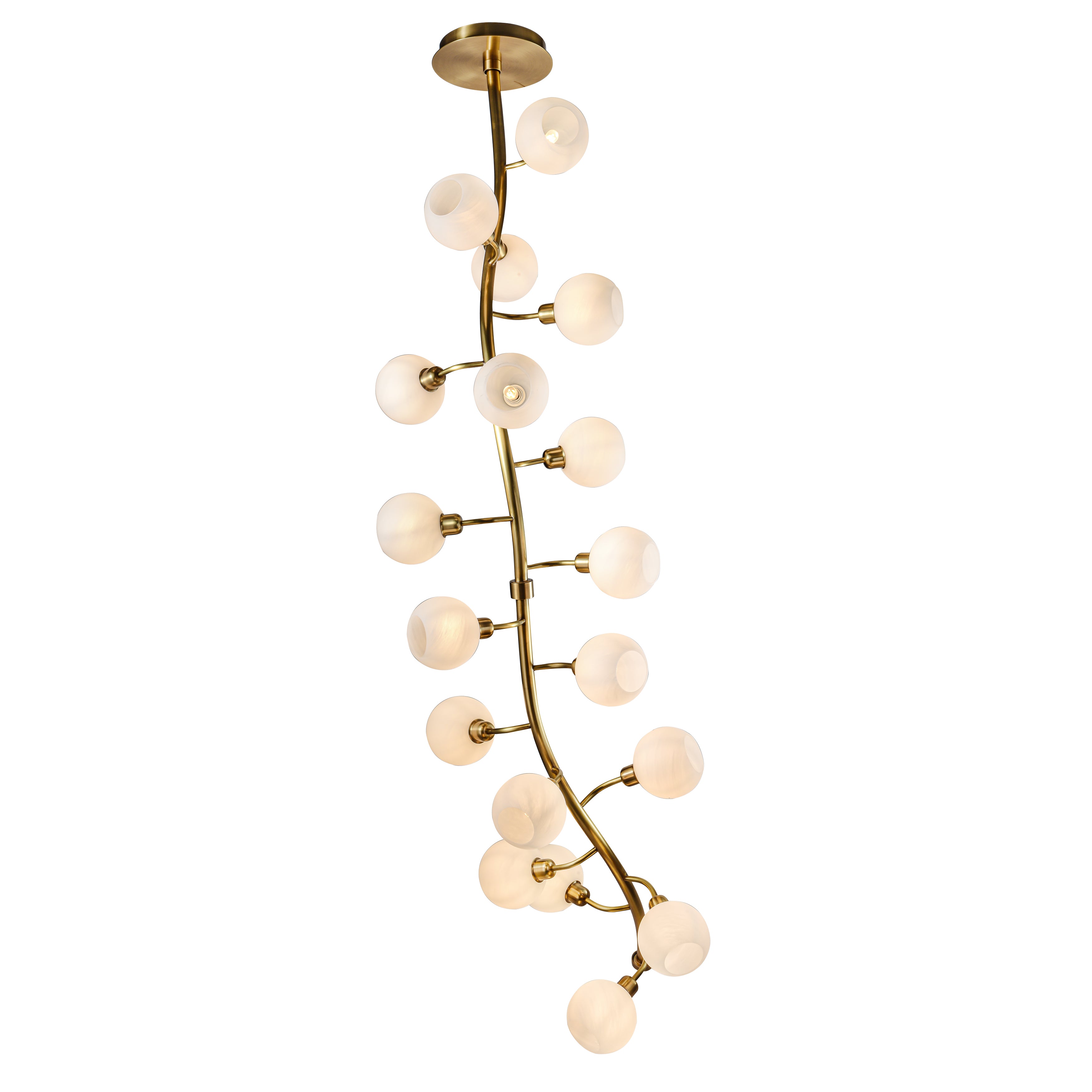 Avion Branching Glass Globe Chandelier - Italian Concept -
