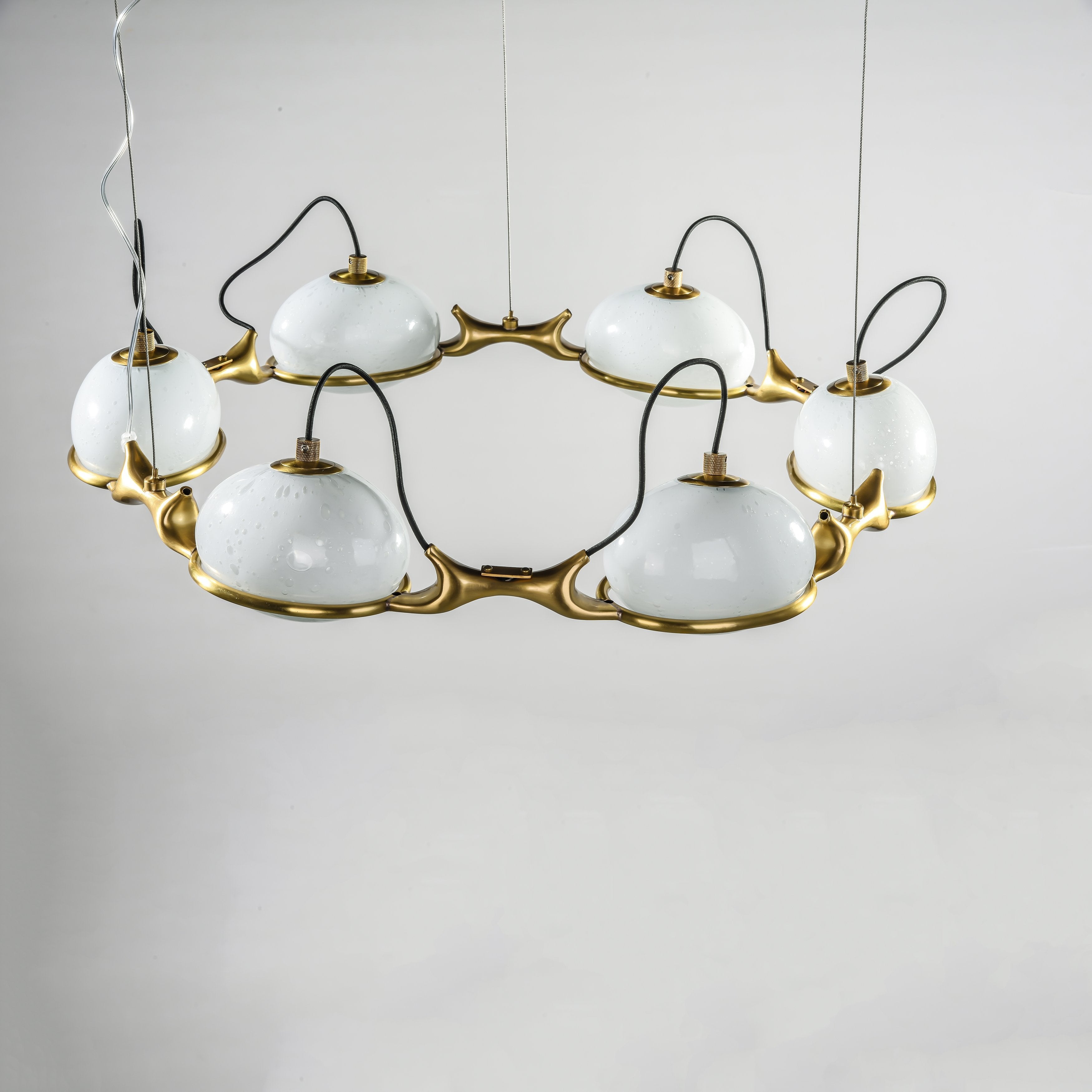 Axel Branching Glass Globe Chandelier - Italian Concept -