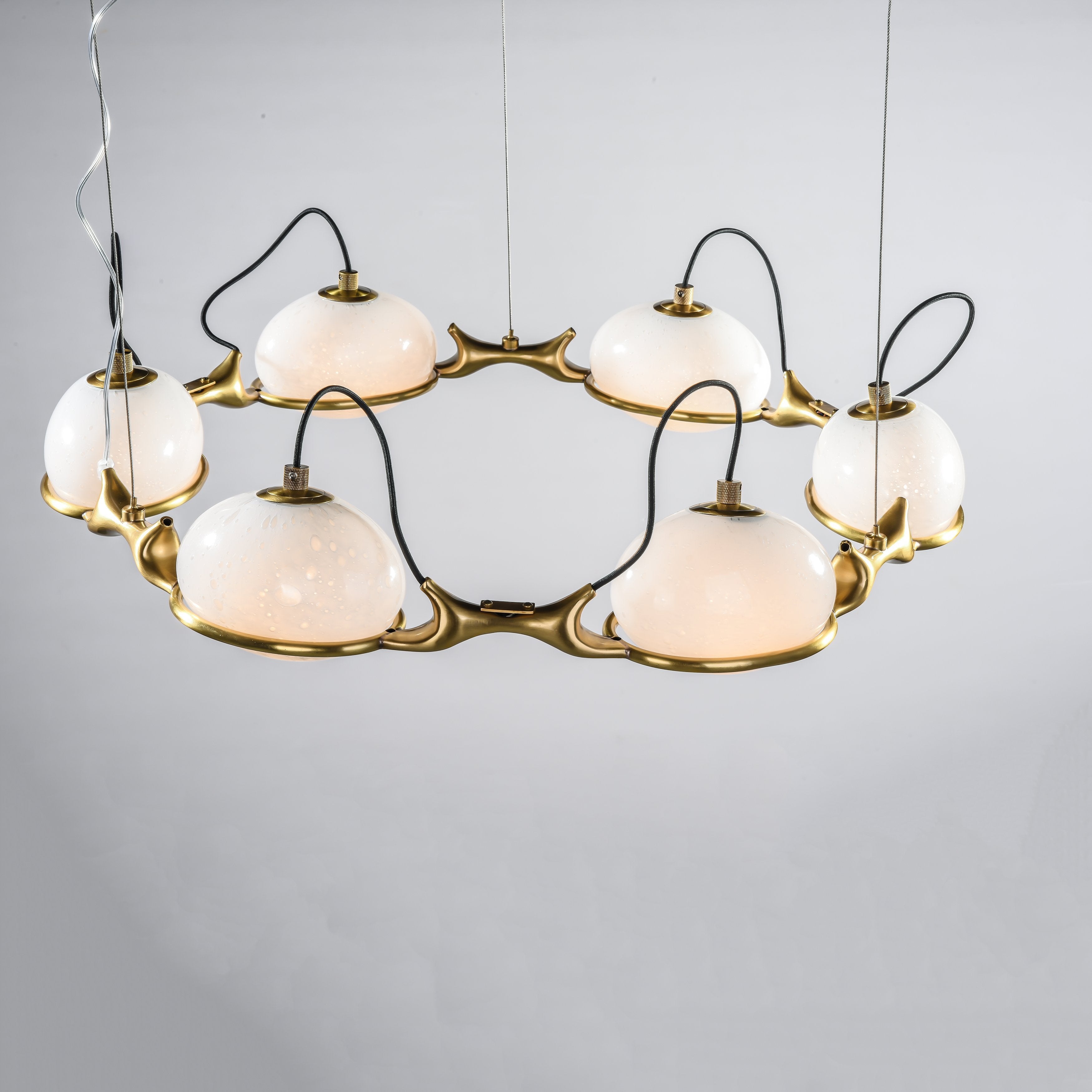 Axel Branching Glass Globe Chandelier - Italian Concept -