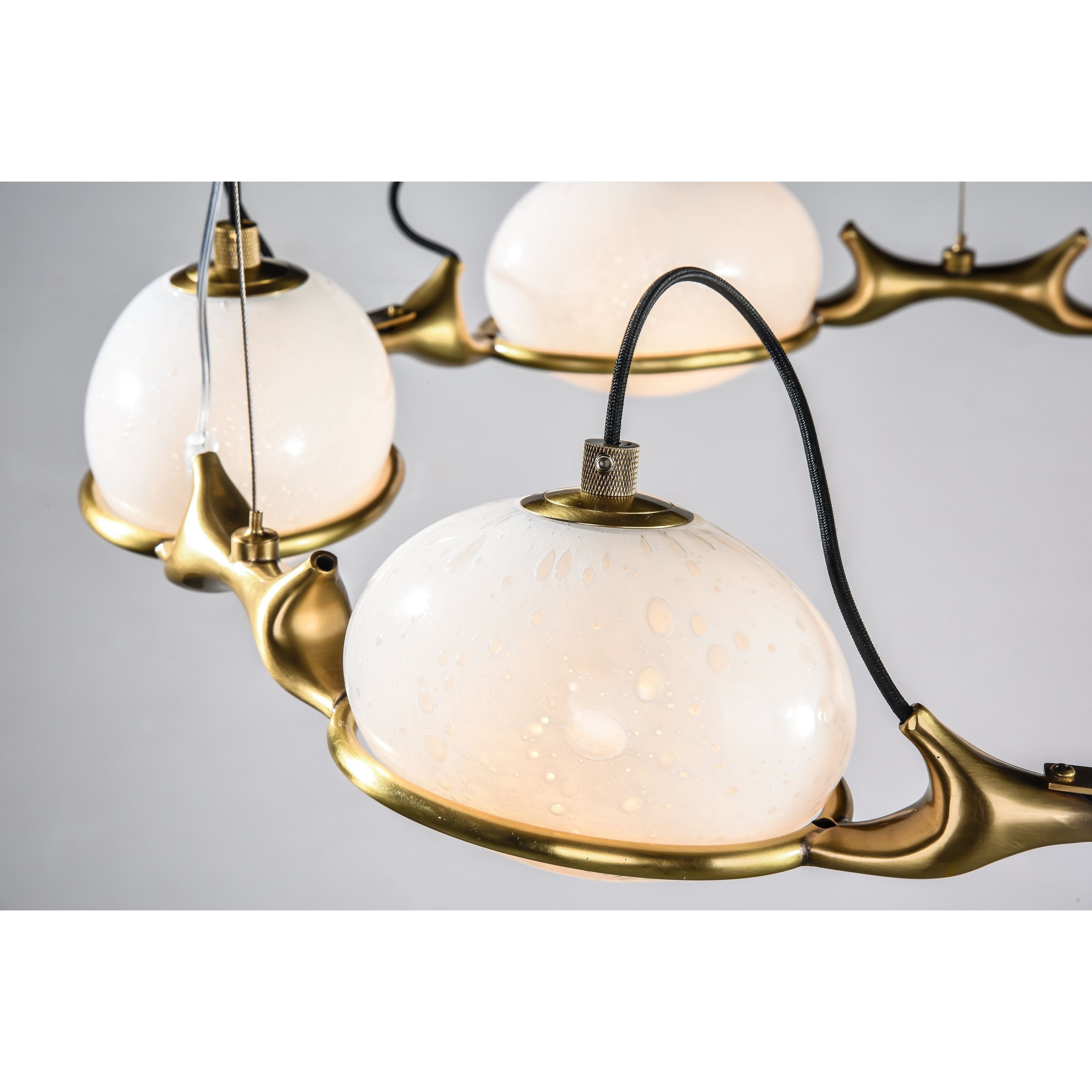Axel Branching Glass Globe Chandelier - Italian Concept -