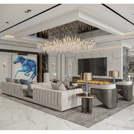 Linear & Rectangular & Oval Chandeliers - Italian Concept