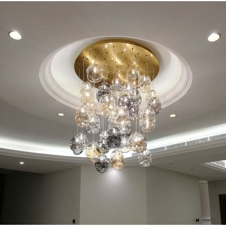 Glass Globe Chandelier - Italian Concept