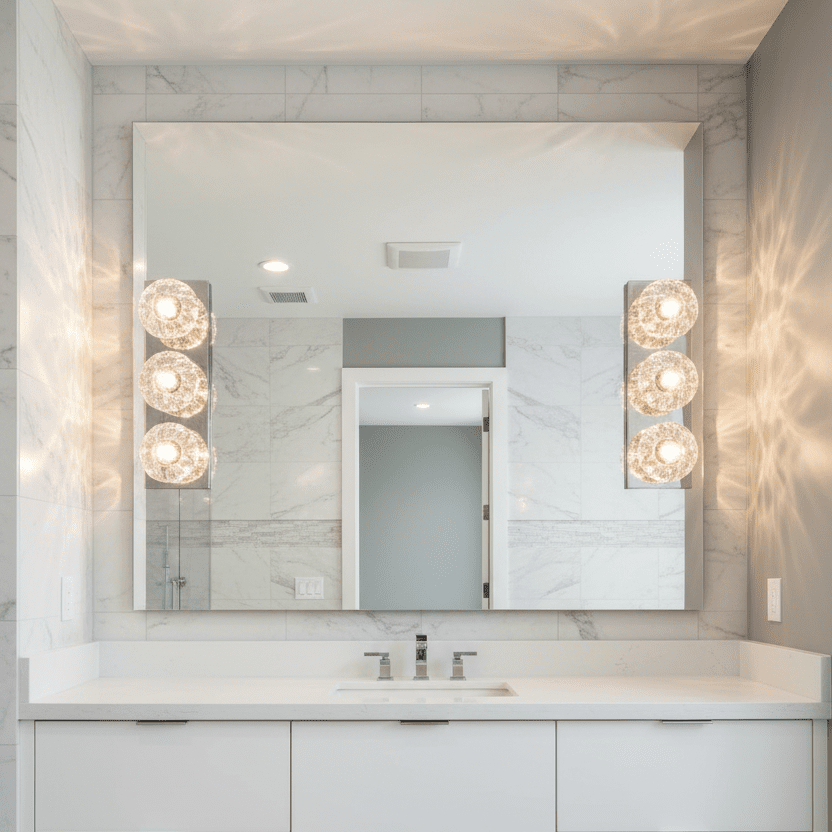 16.5" Polished Nickel Jules Vanity Sconce - Contemporary Bathroom