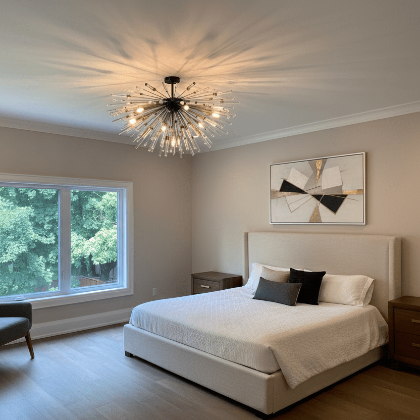 44" Matte Black in guest bedroom