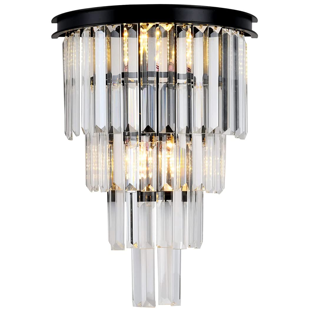 Apex Odeon Crystal Fringe 4 - Tier Sconce - 