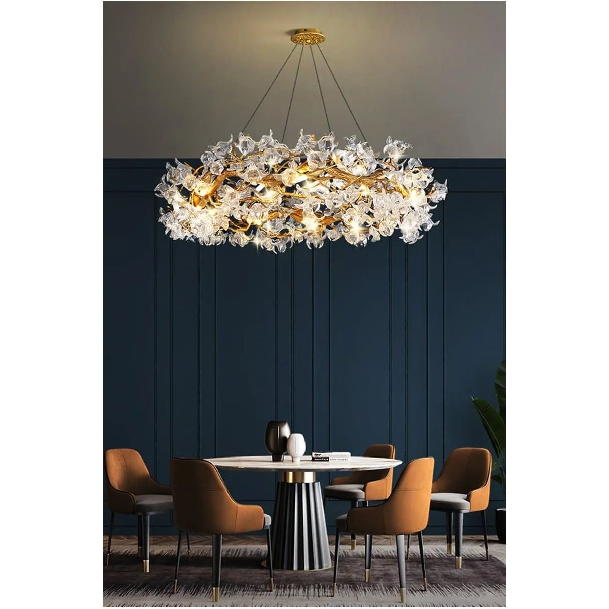 La Fleur Halo Petal Chandelier