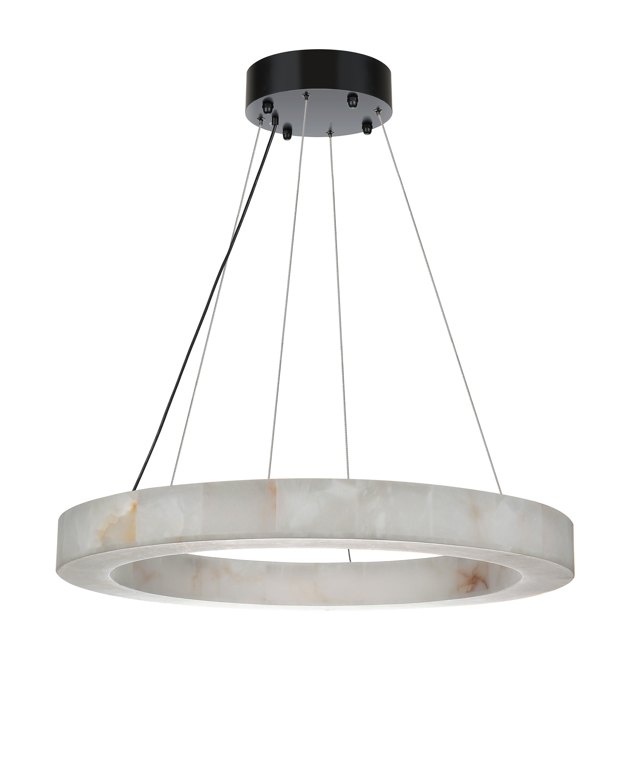 Natural Marble Halo Round Ring Chandelier - Italian Concept