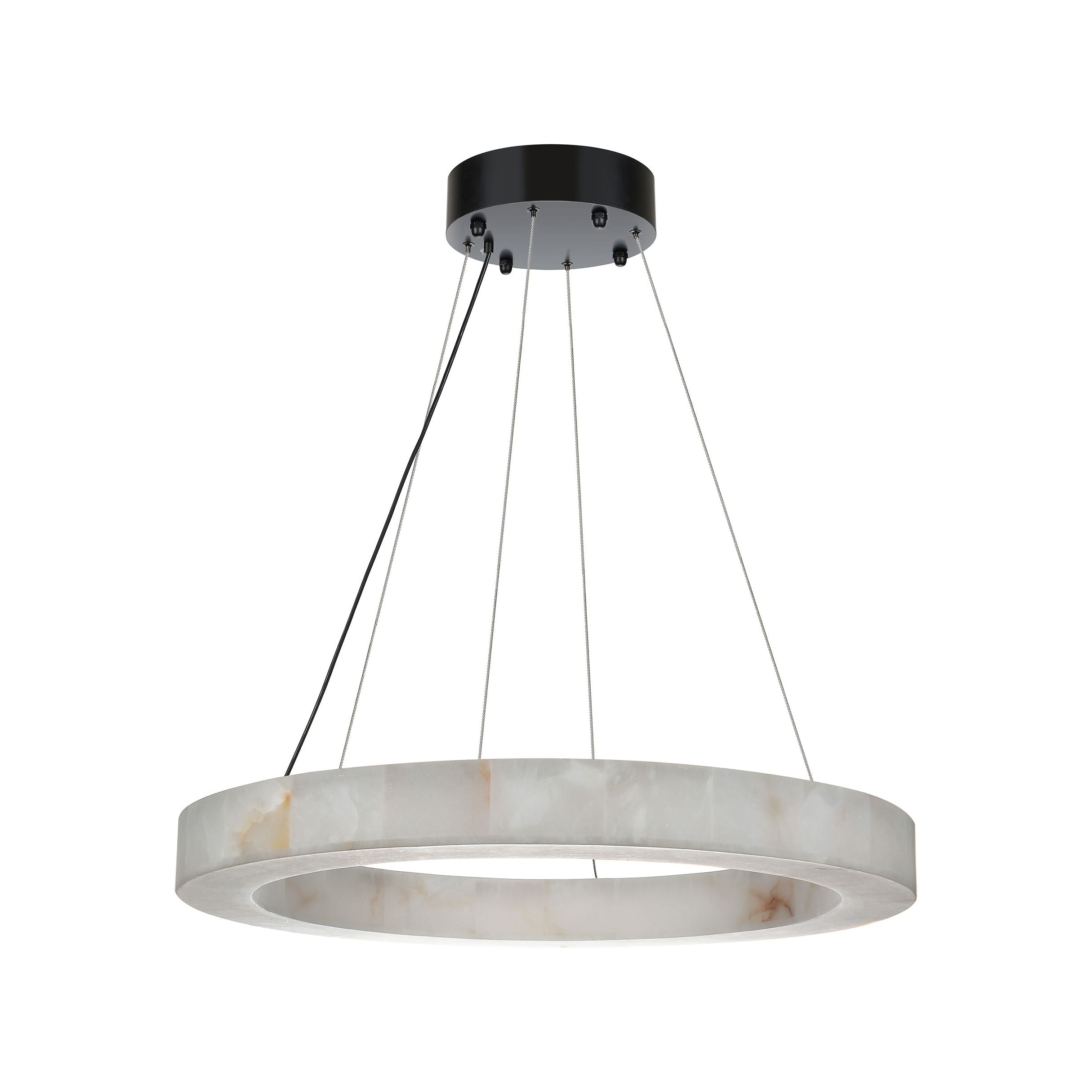 Natural Marble Halo Round Ring Chandelier - Italian Concept