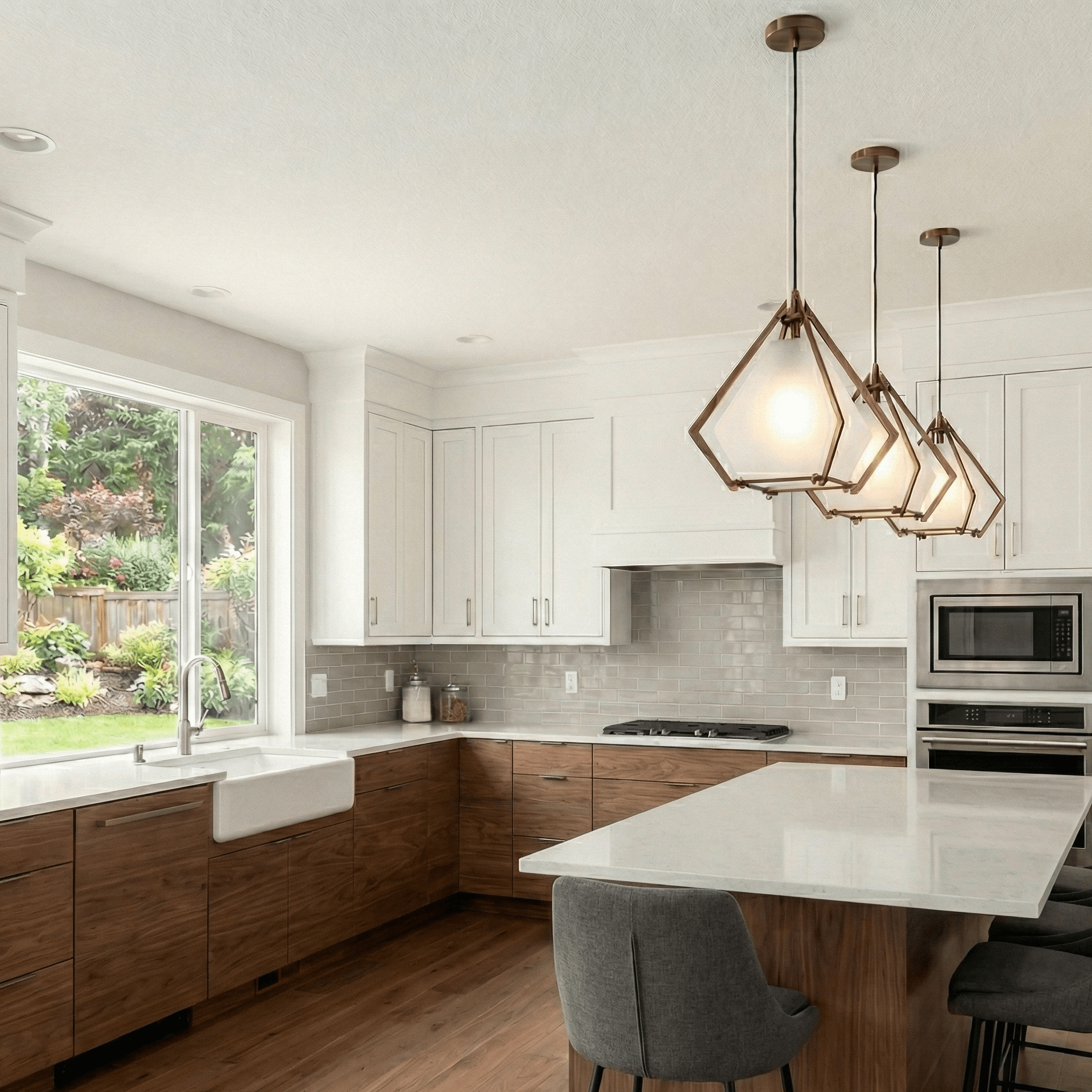 Fulcrom Glass Gem Pendant Light