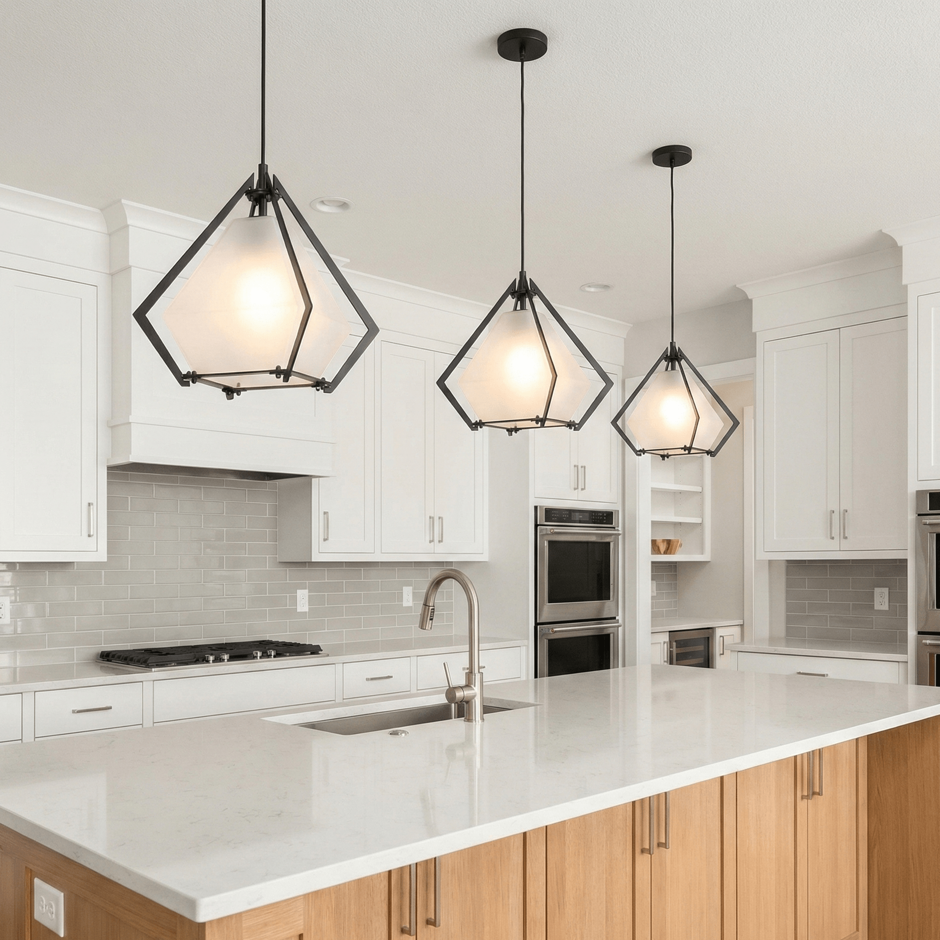 Fulcrom Glass Gem Pendant Light