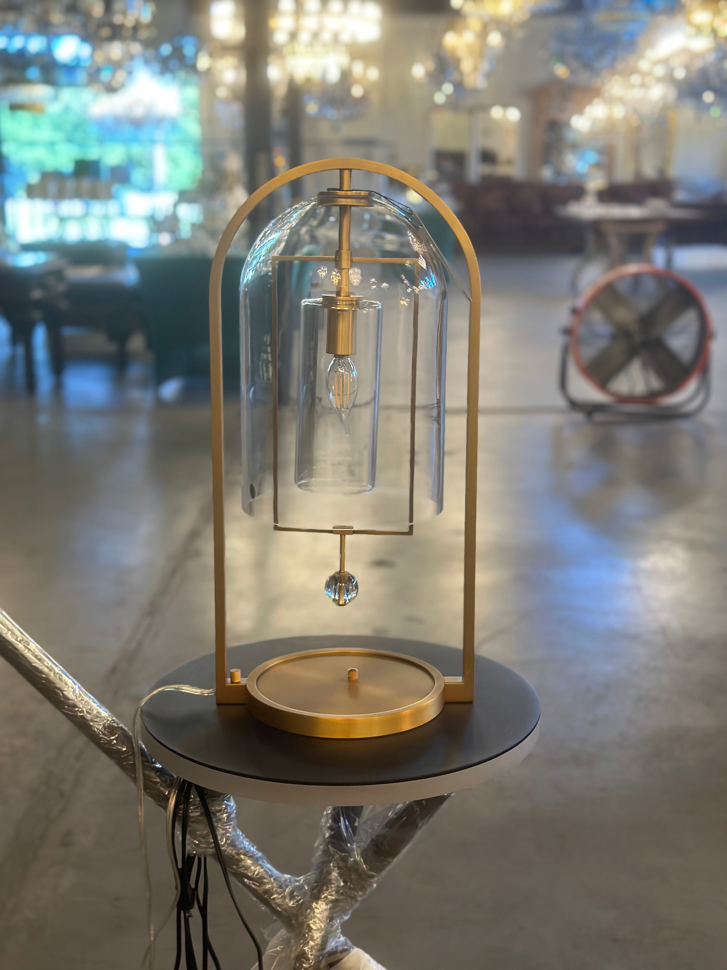 Bellhop Vintage Glass Table Lamp - Italian Concept