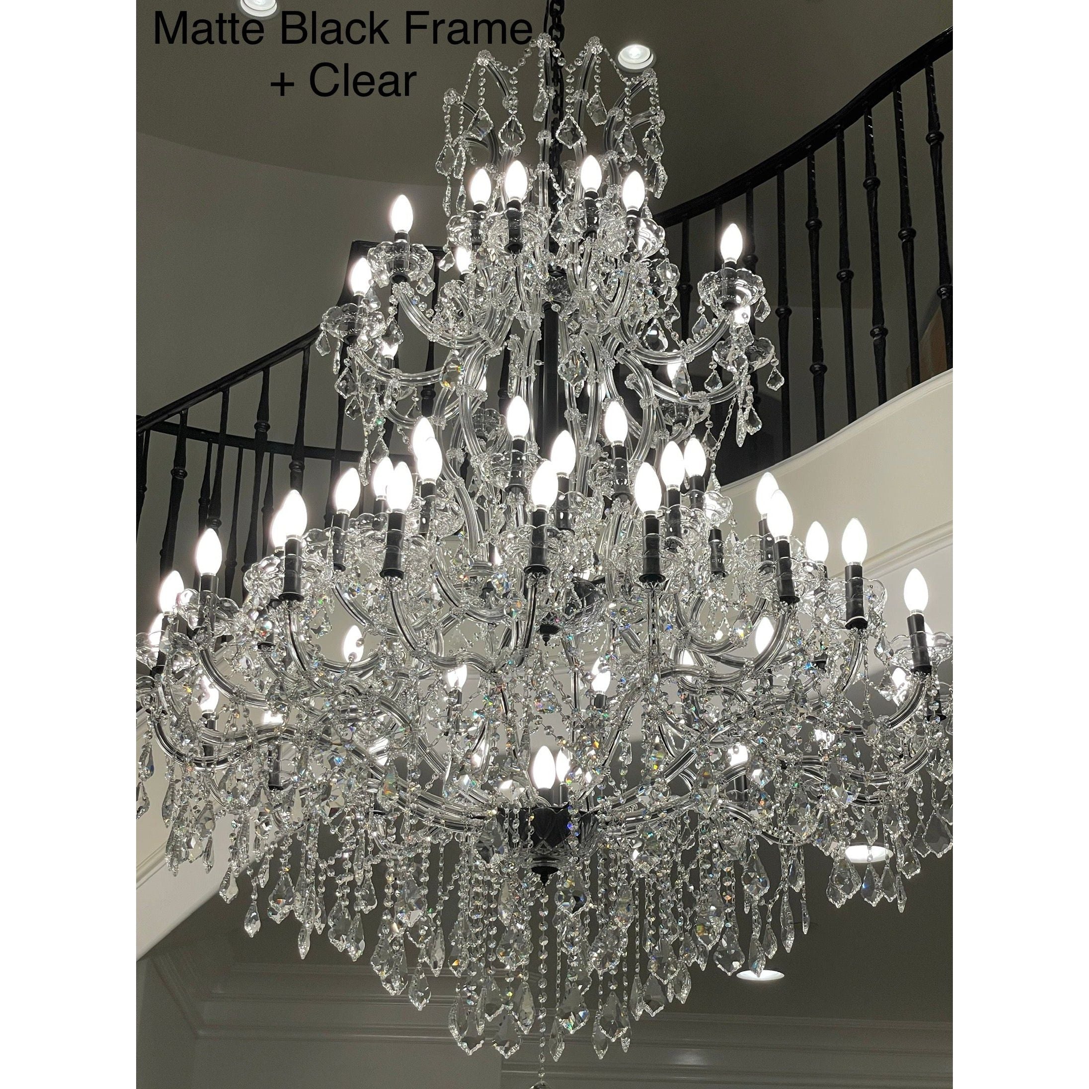 Dual Layer Foyer Maria Theresa Crystal Chandelier LT-81155