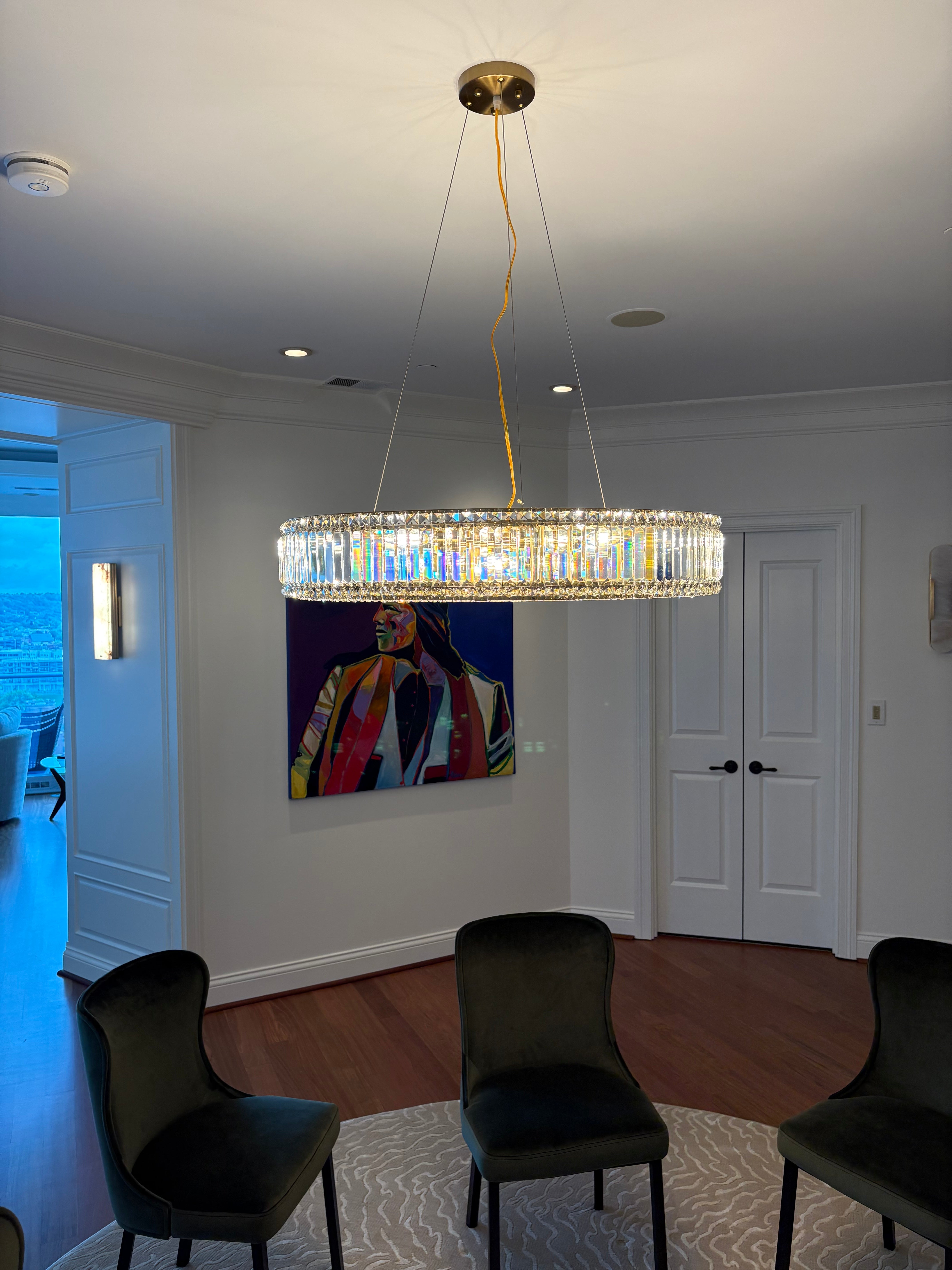Brickell Round Crystal Ring Chandelier