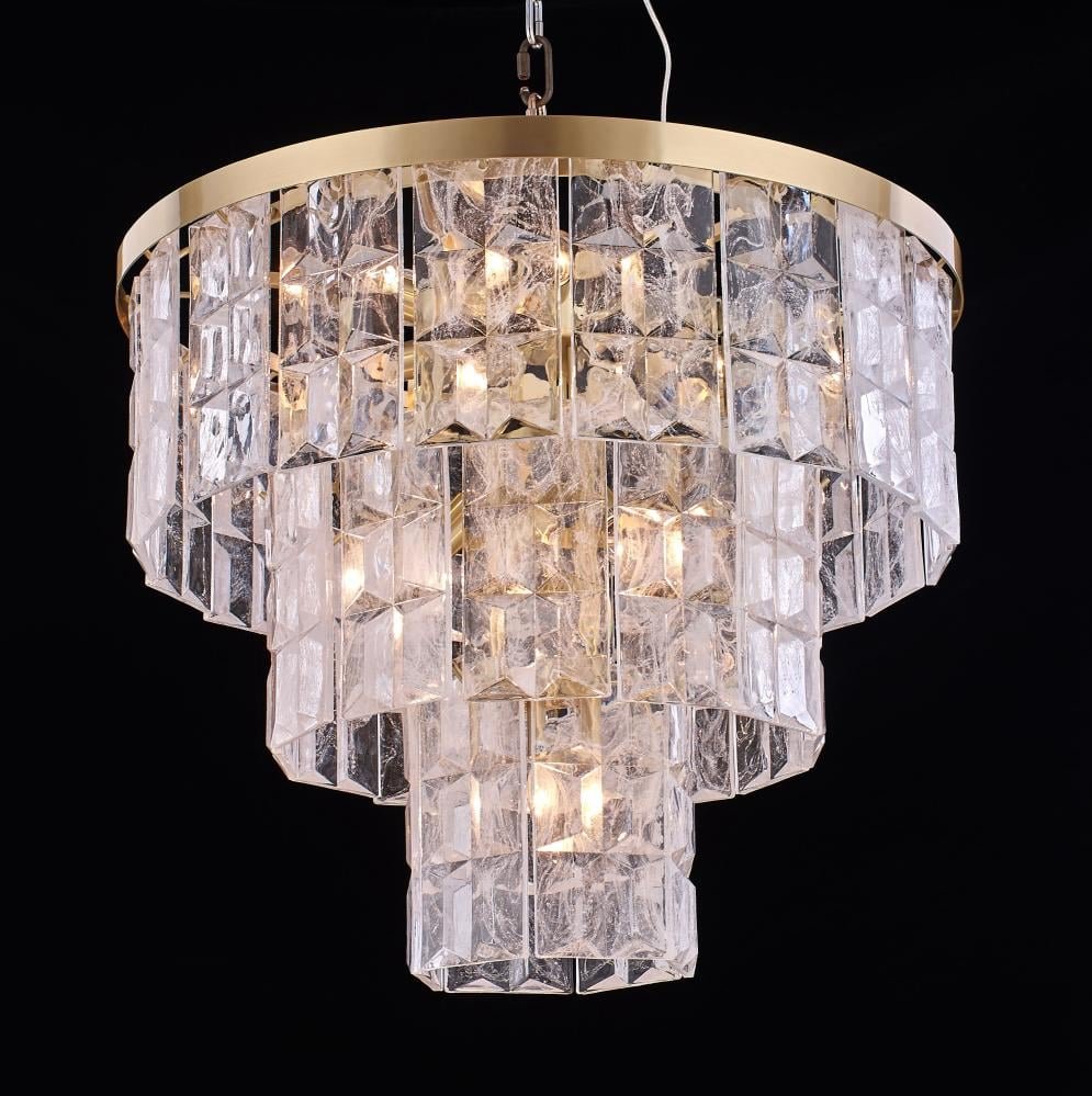 Dante Odeon Tiered/ Layered Round Crystal Chandelier