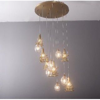 Nest Branching Glass Gem Pendant Light