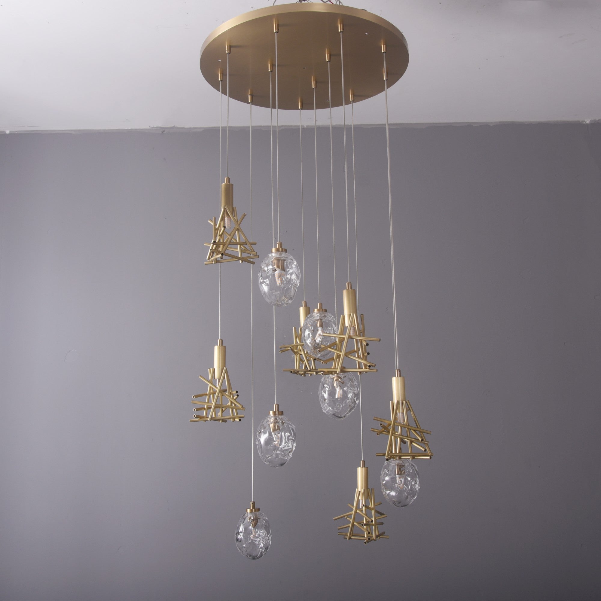 Nest Branching Glass Gem Pendant Light