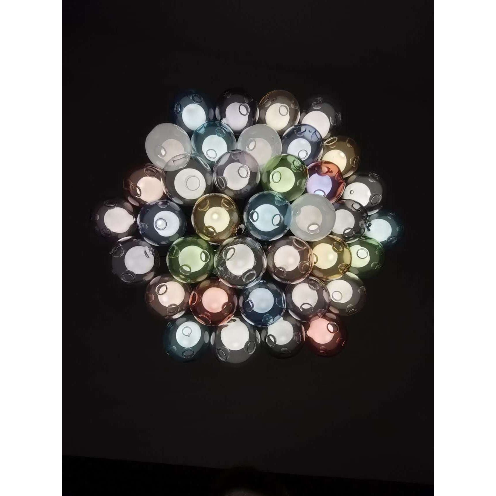 Soho Multi-Color Glass Globe Chandelier