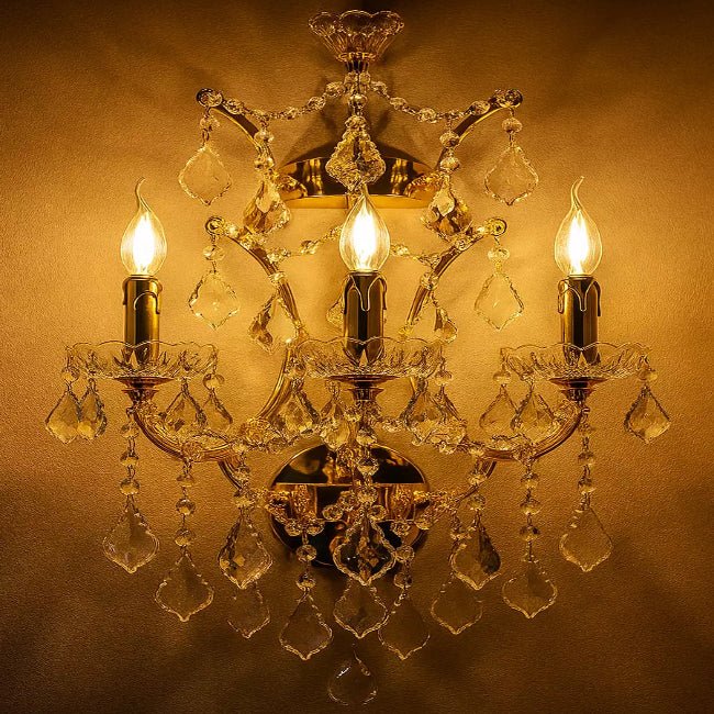 MN Orb Crystal 3L  Sconce - Italian Concept -