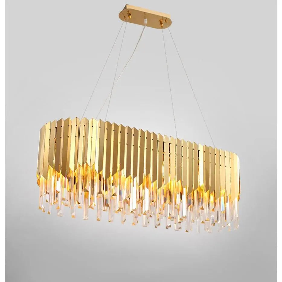 Arrows Rectangular Crystal Chandelier