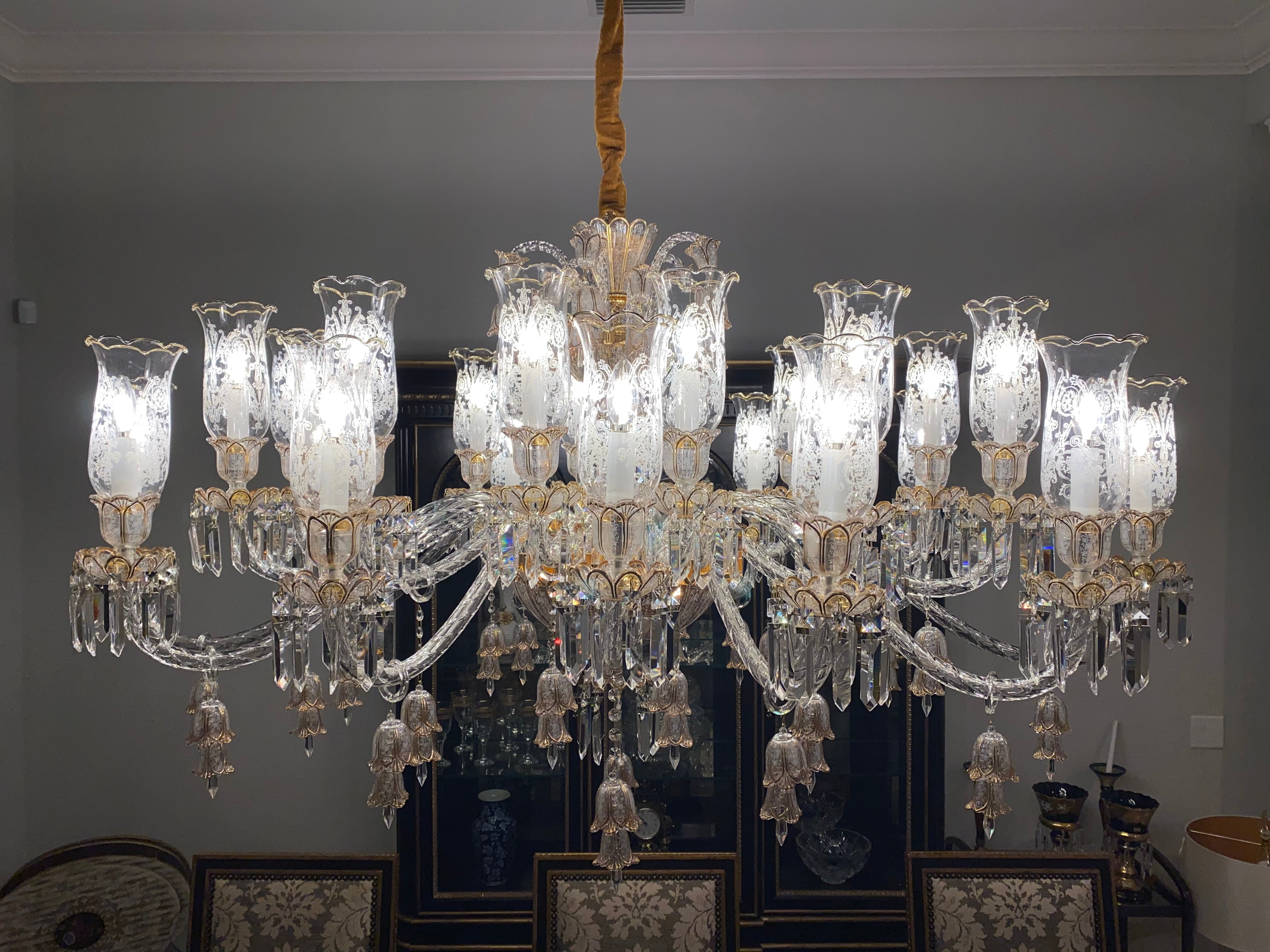 Marbella Garnier Crystal Chandelier