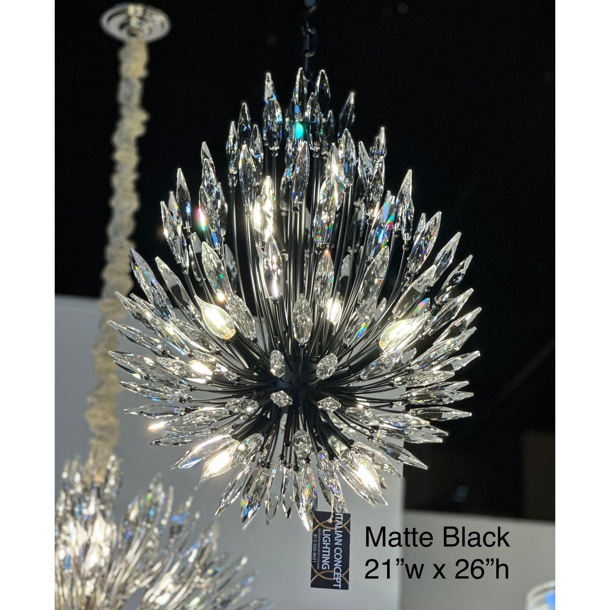 Lily Starburst Crystal Sputnik Chandelier Collection - Italian Concept