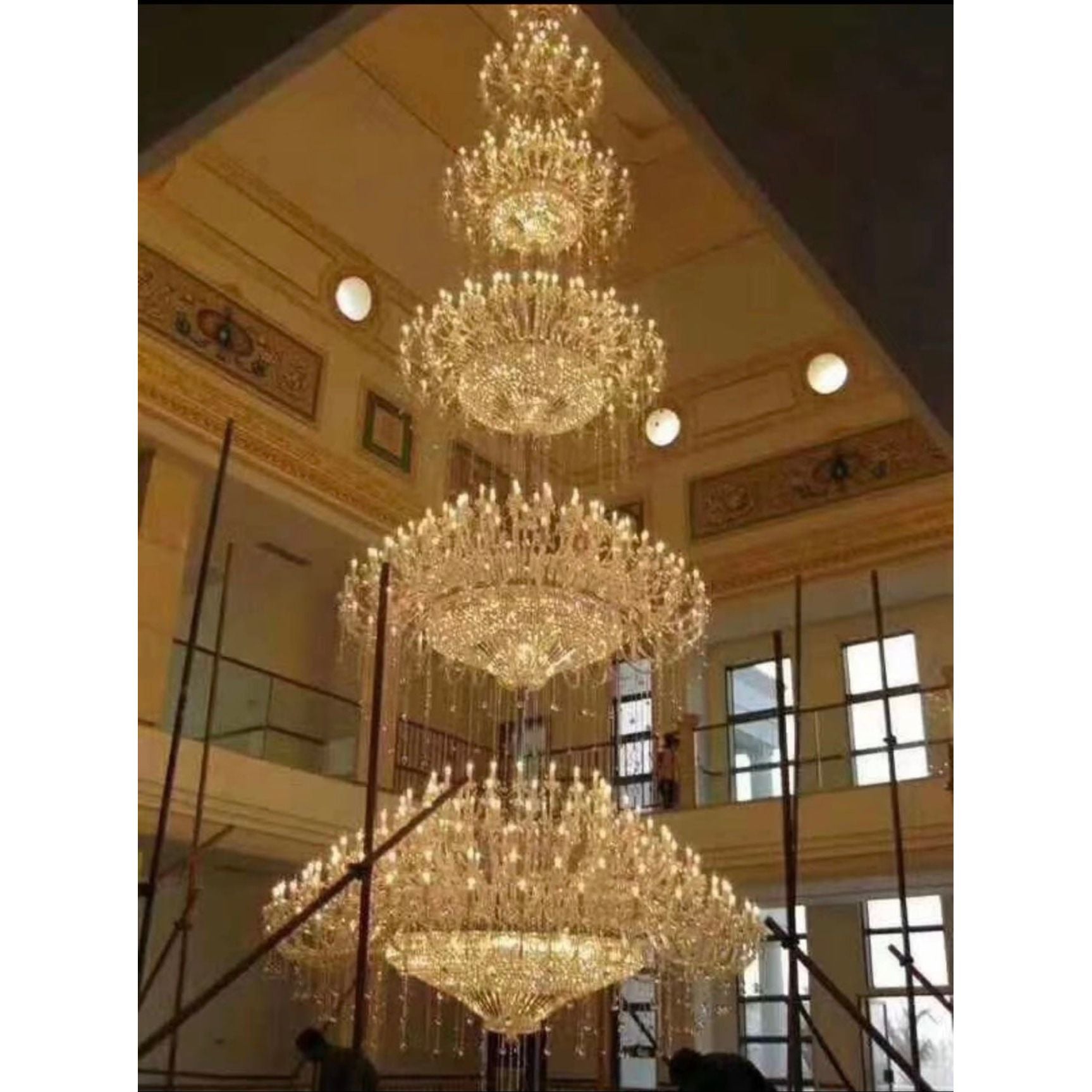 Custom Foyer Opal Classic Crystal Chandelier - Italian Concept