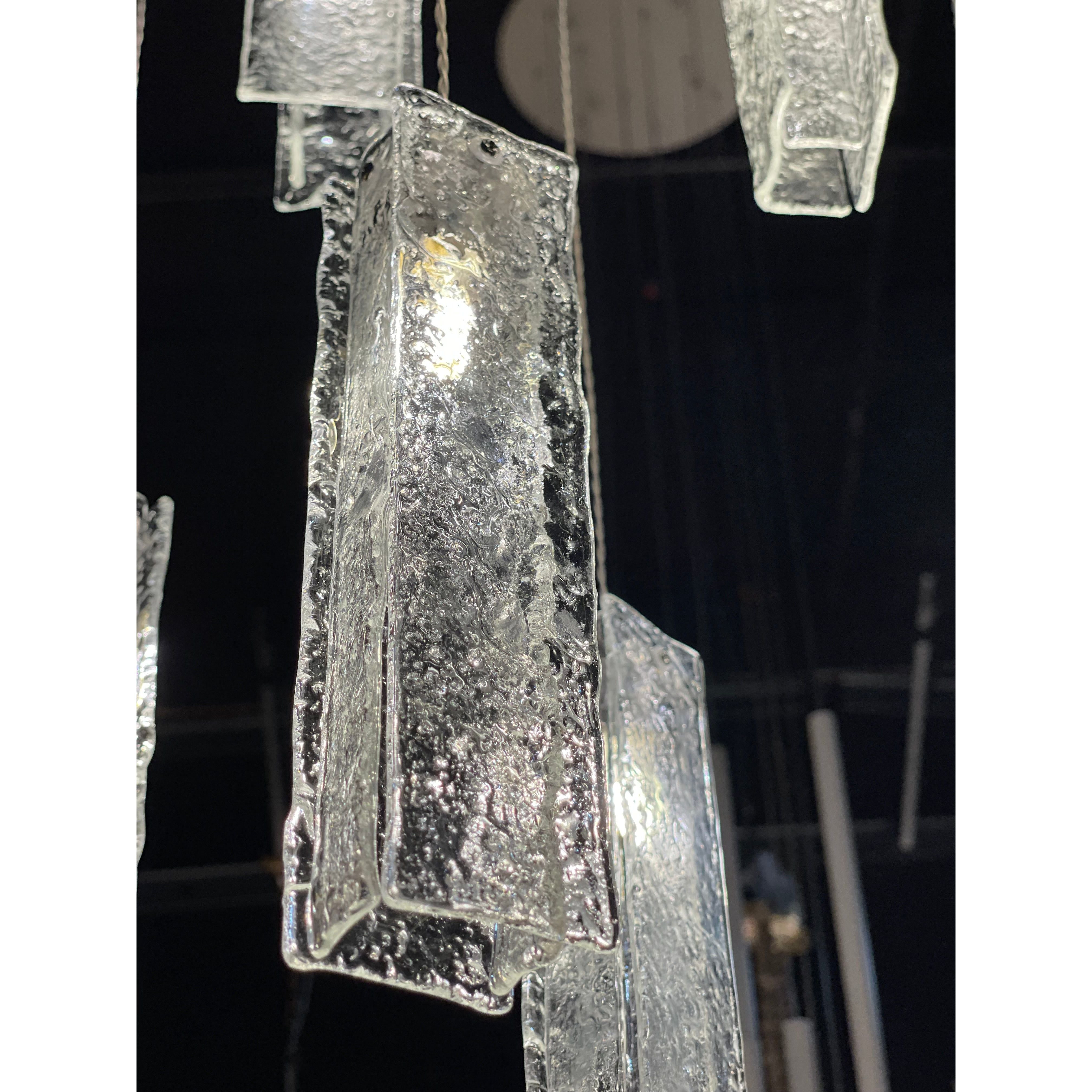 Rain Glass Tile Single Pendant Light