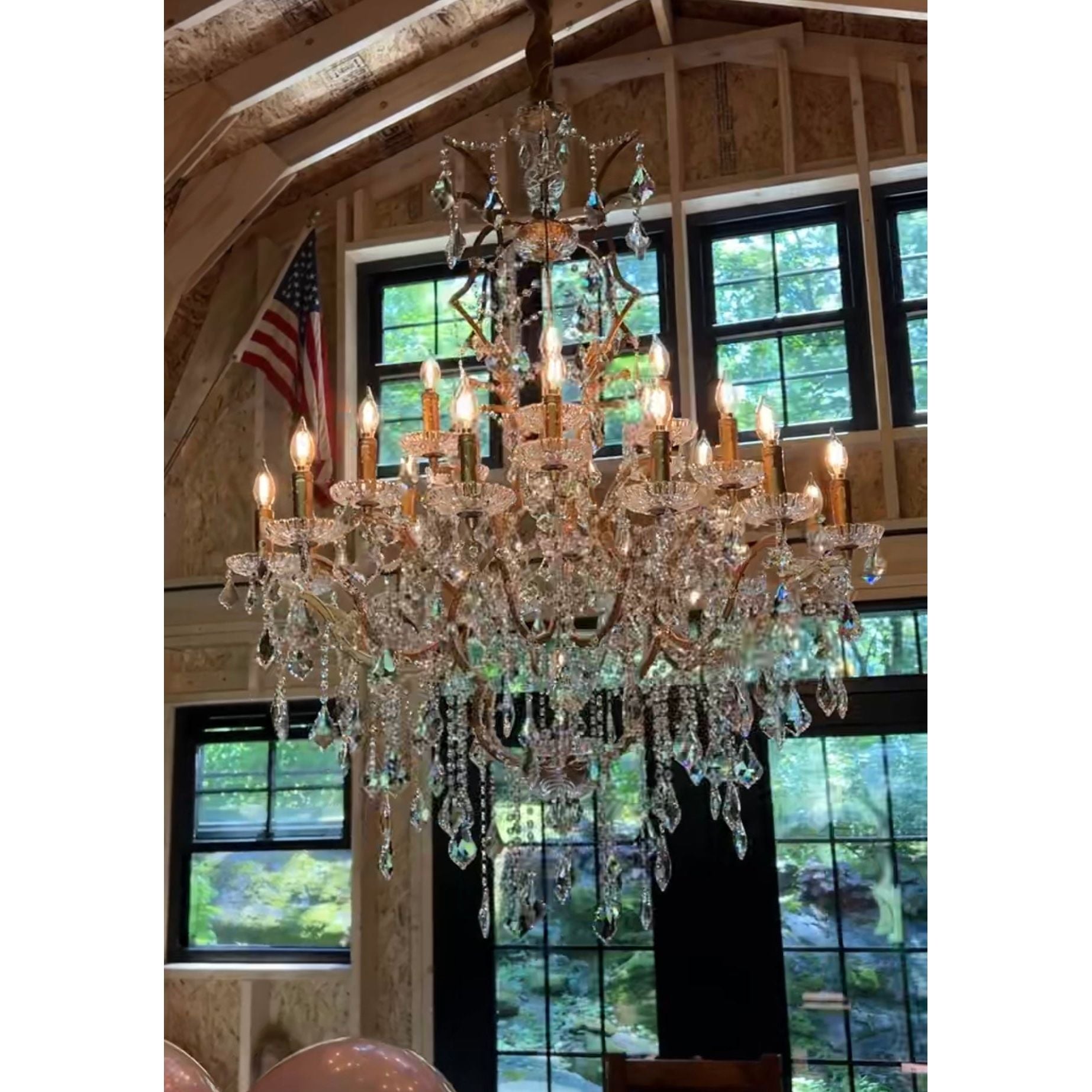 25 Light Maria Theresa Clear Crystal Chandelier