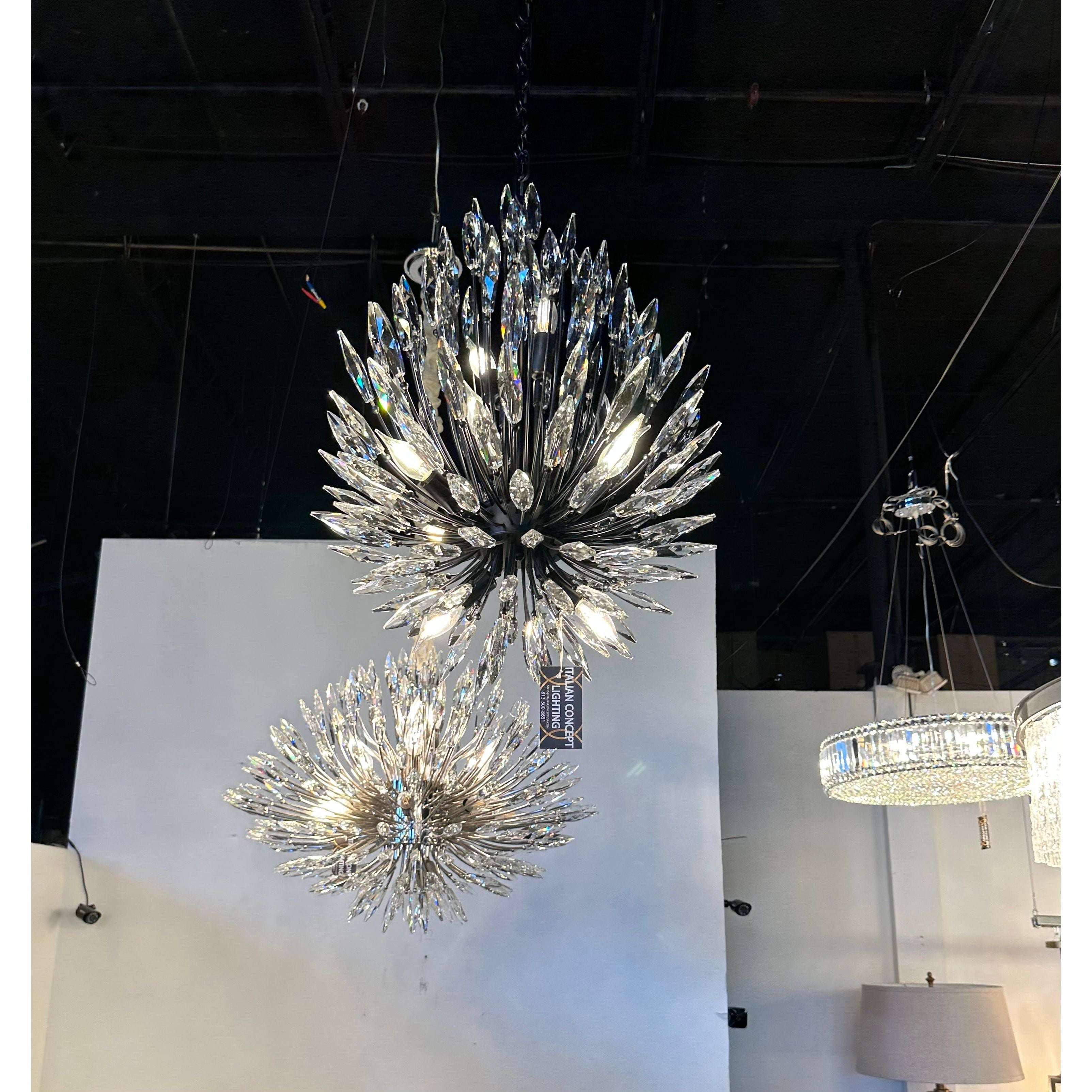 Lily Starburst Crystal Sputnik Chandelier Collection - Italian Concept