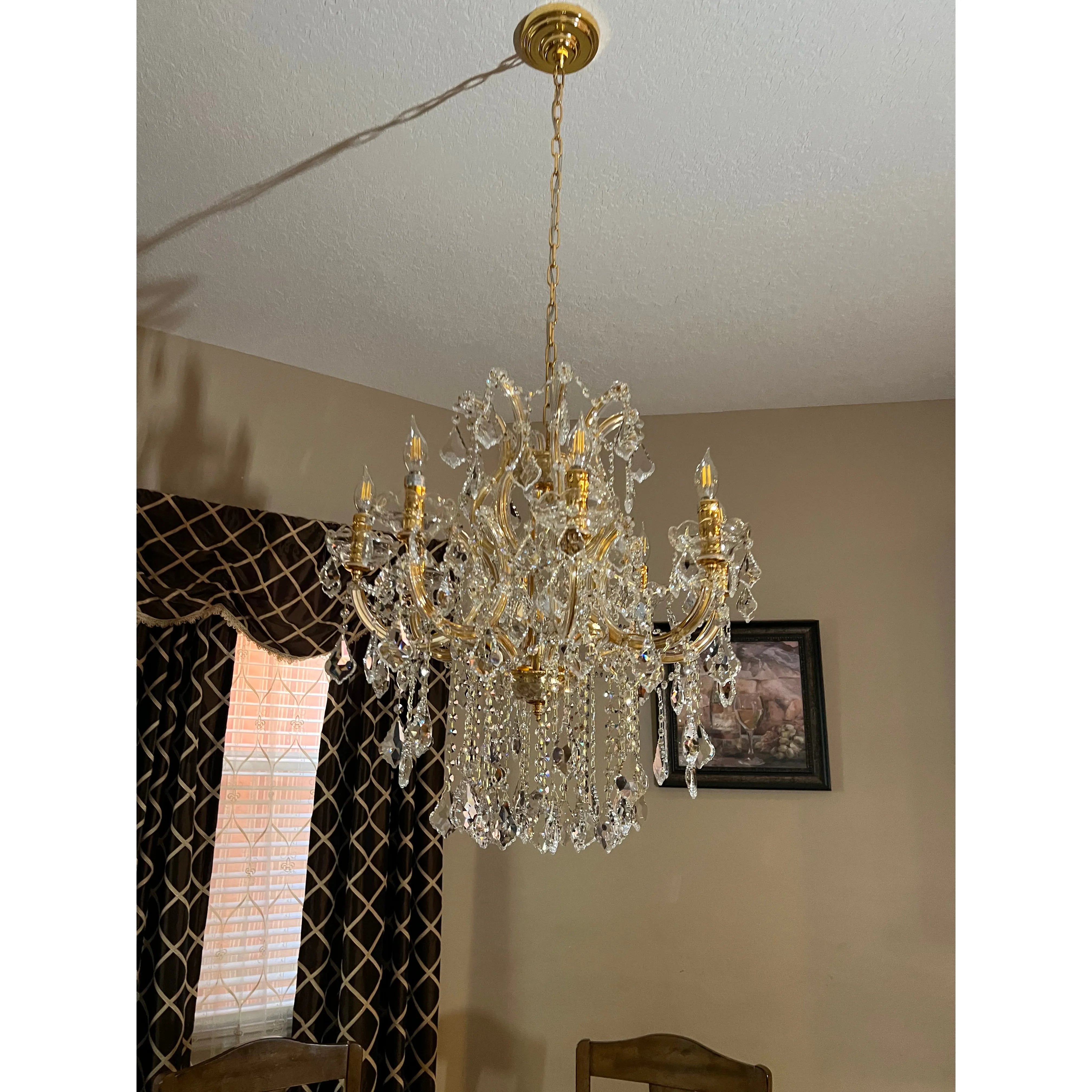 Gia Maria Theresa 8 Light Crystal Chandelier by Italian Concept - Italian Concept