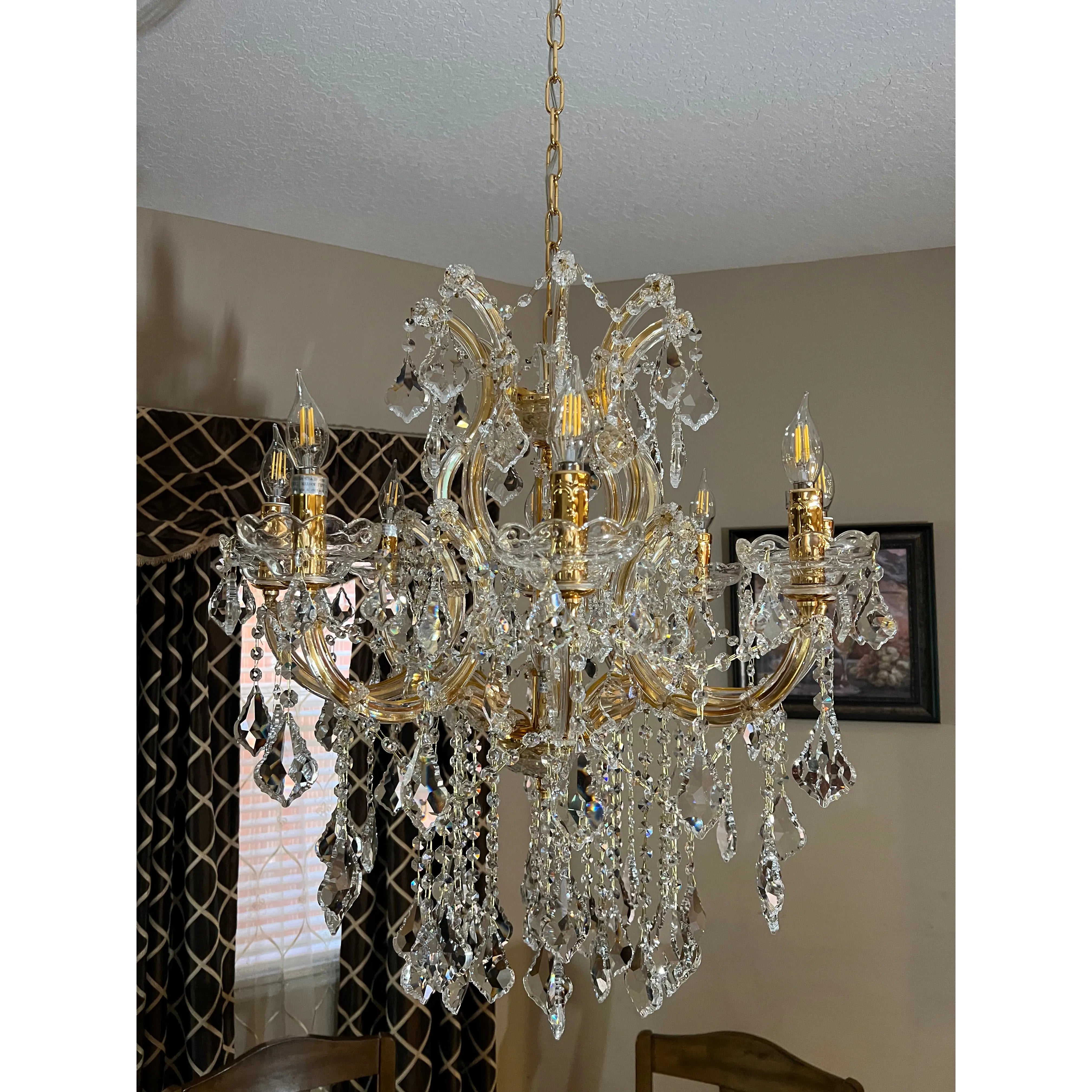 Gia Maria Theresa 8 Light Crystal Chandelier by Italian Concept - Italian Concept