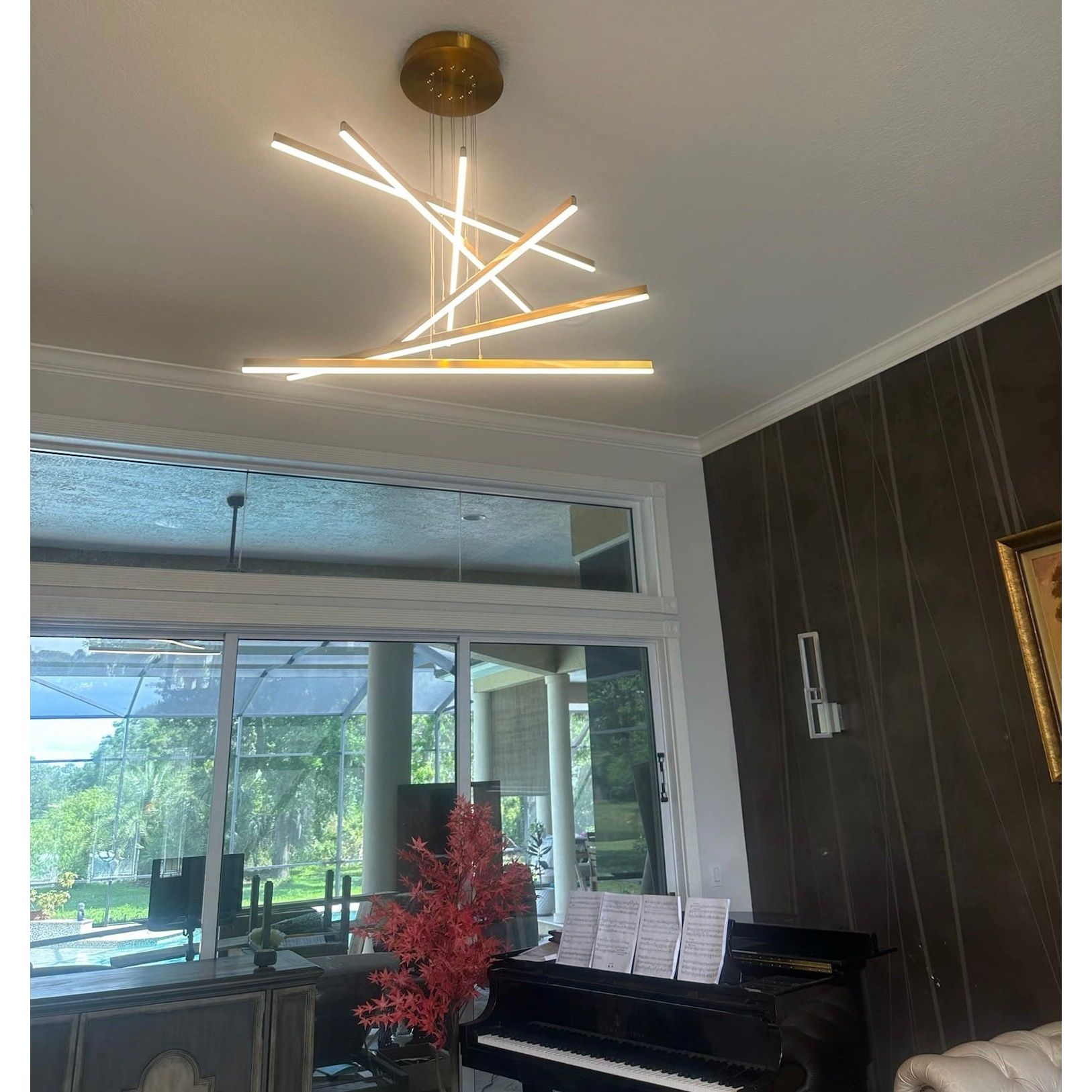 Cali Linear Cluster LED Pendant Light - Italian Concept