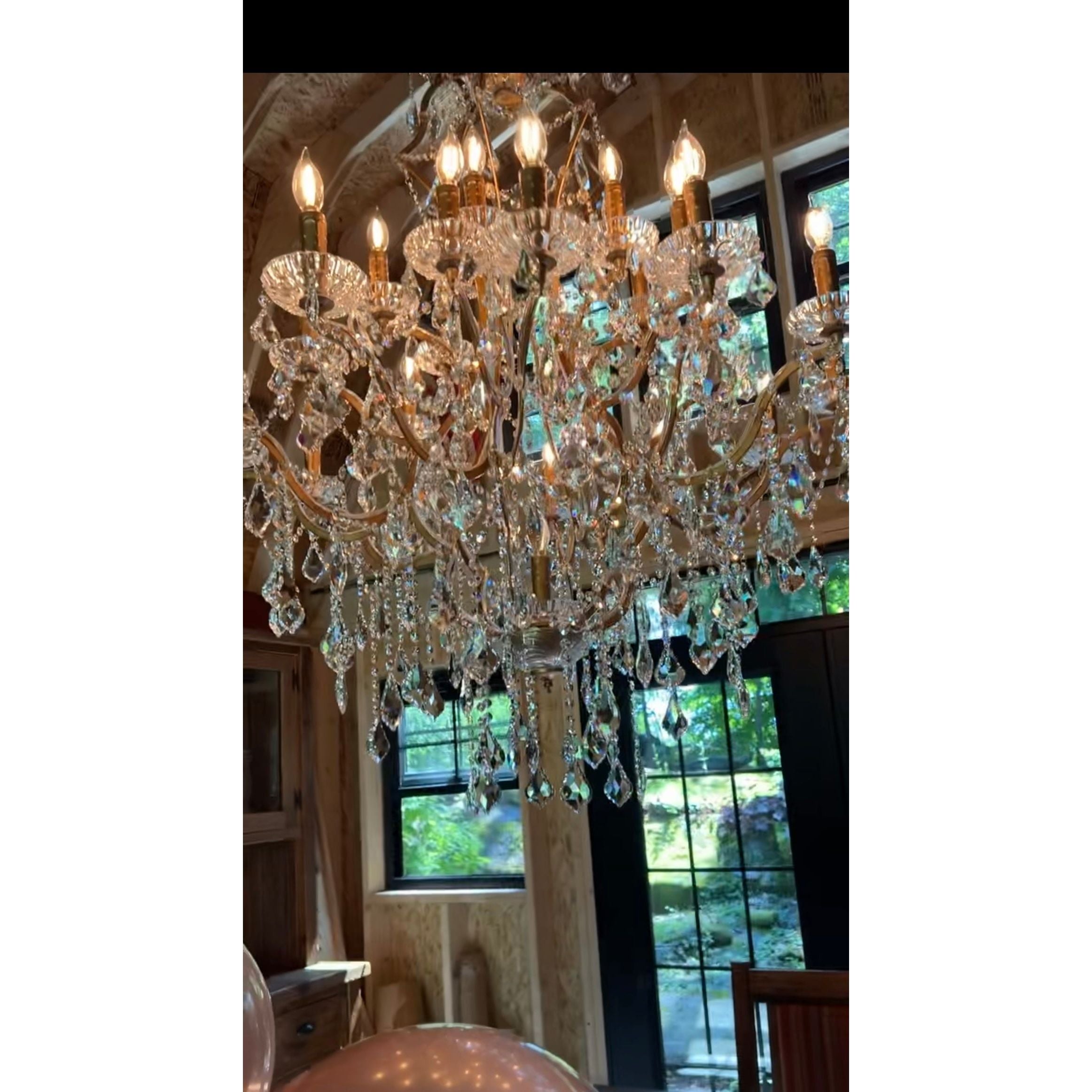 25 Light Maria Theresa Clear Crystal Chandelier