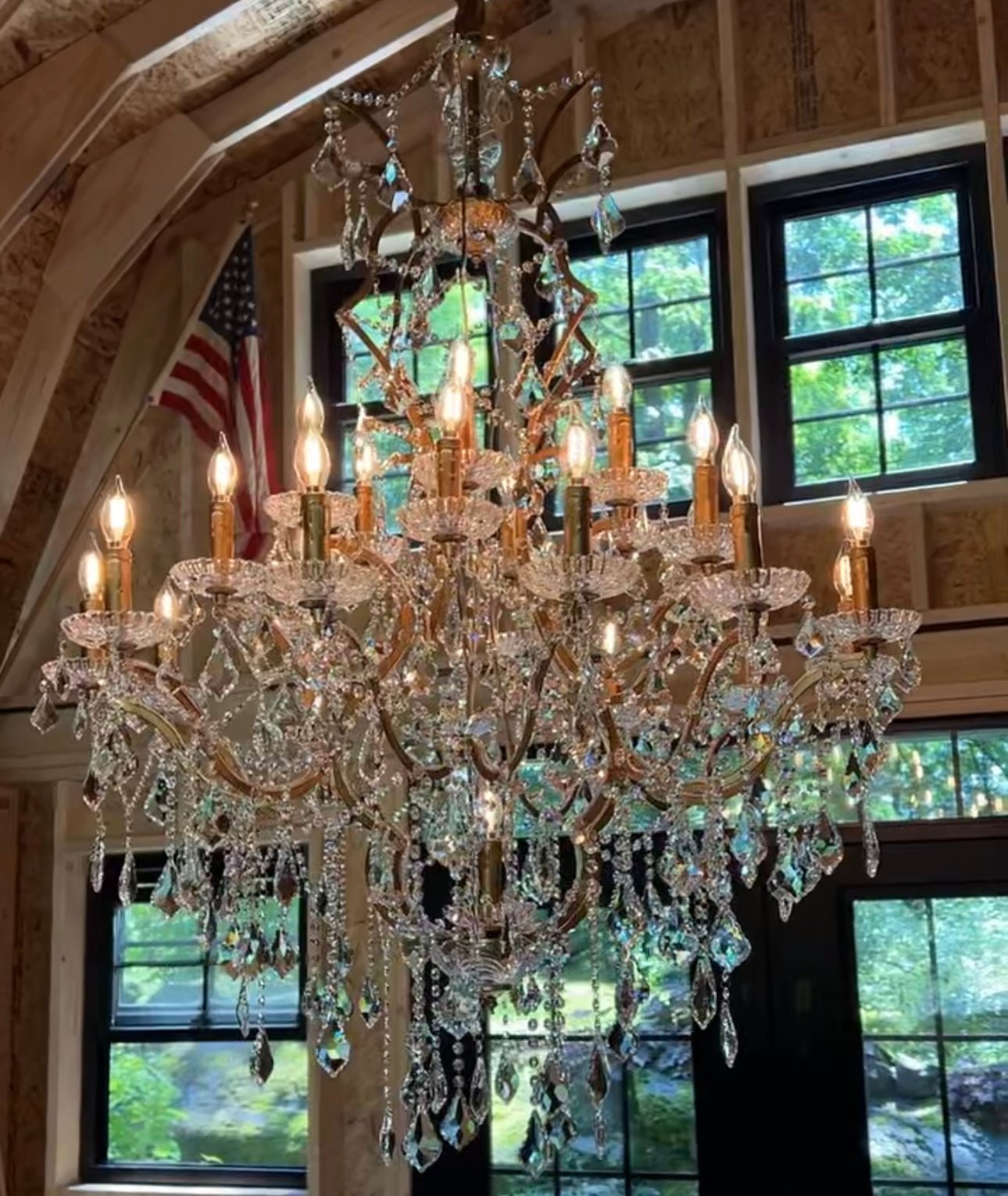 25 Light Maria Theresa Clear Crystal Chandelier