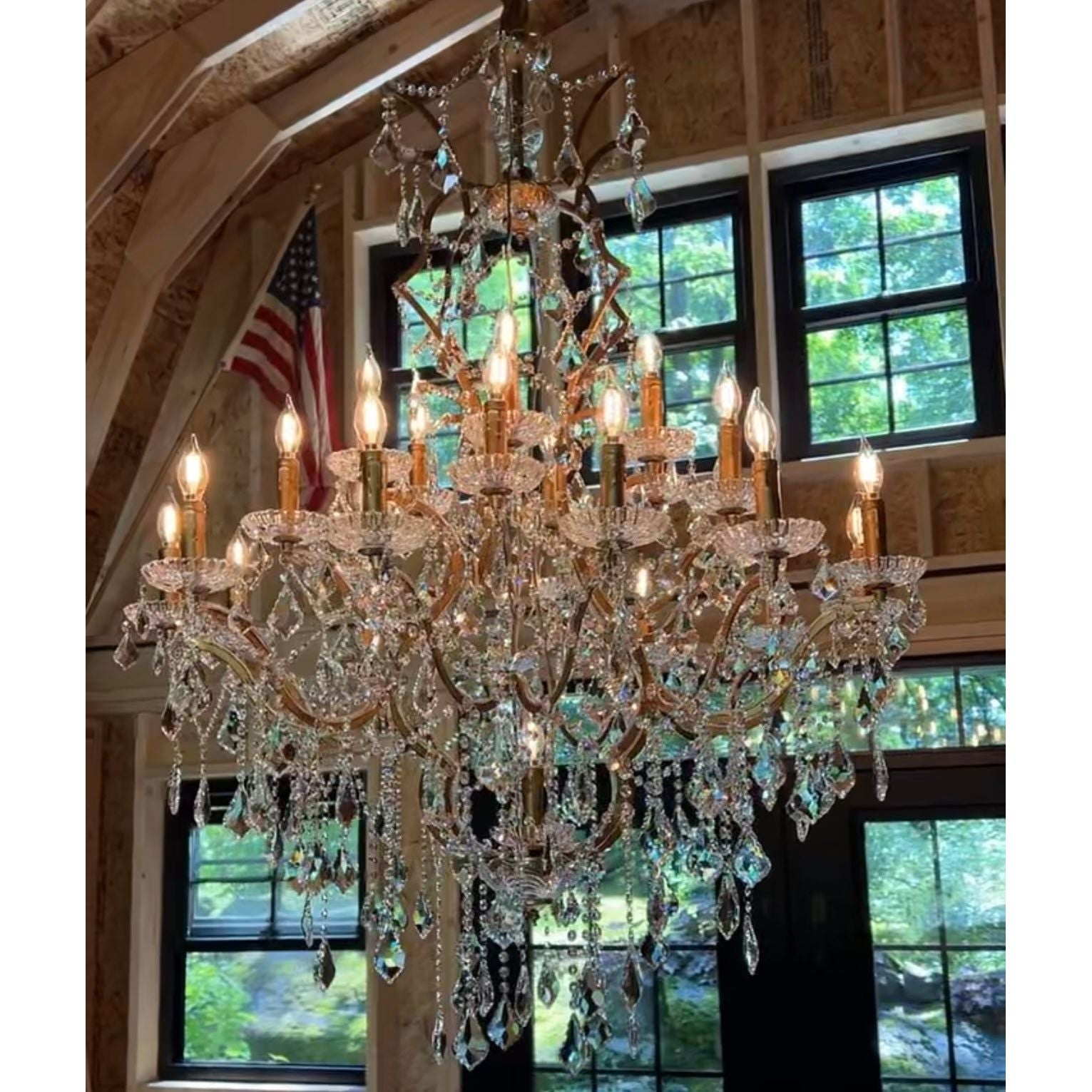 25 Light Maria Theresa Clear Crystal Chandelier