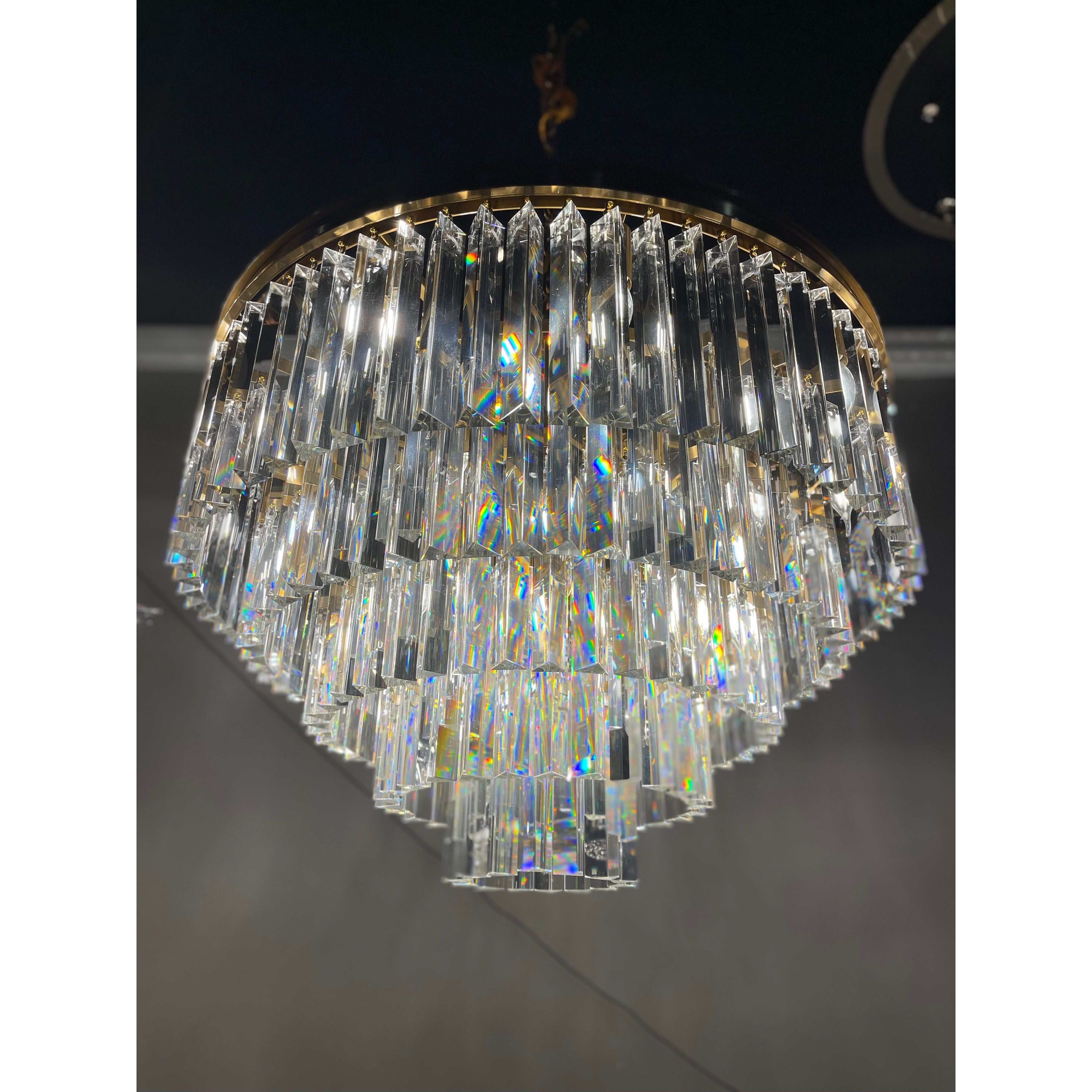 Apex Odeon Round Crystal Chandelier Collection