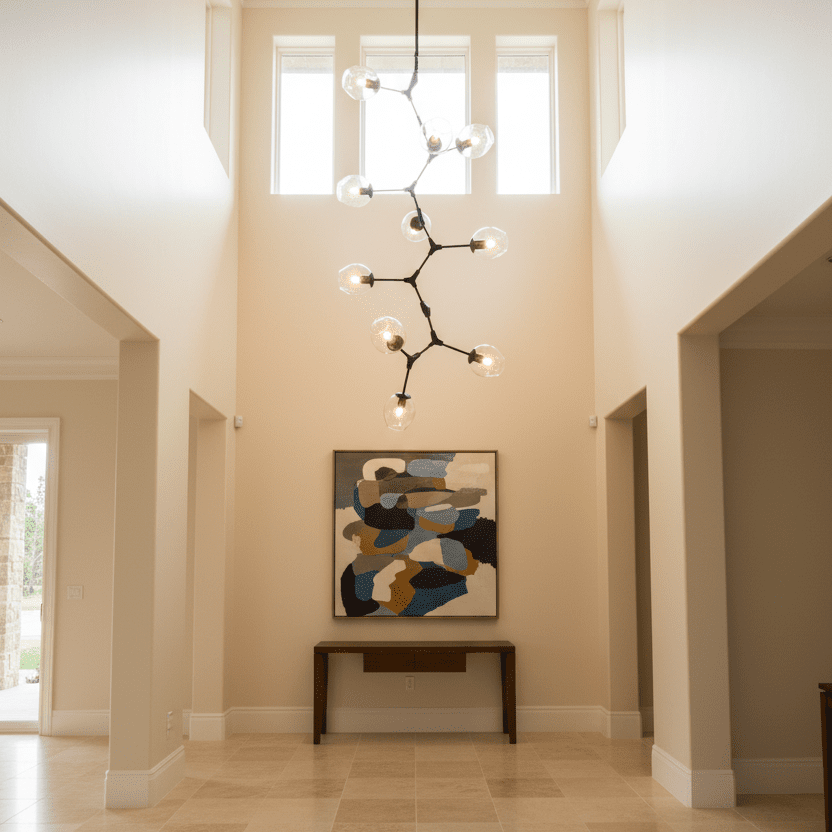 Matte Black Clear Glass - Grand Foyer