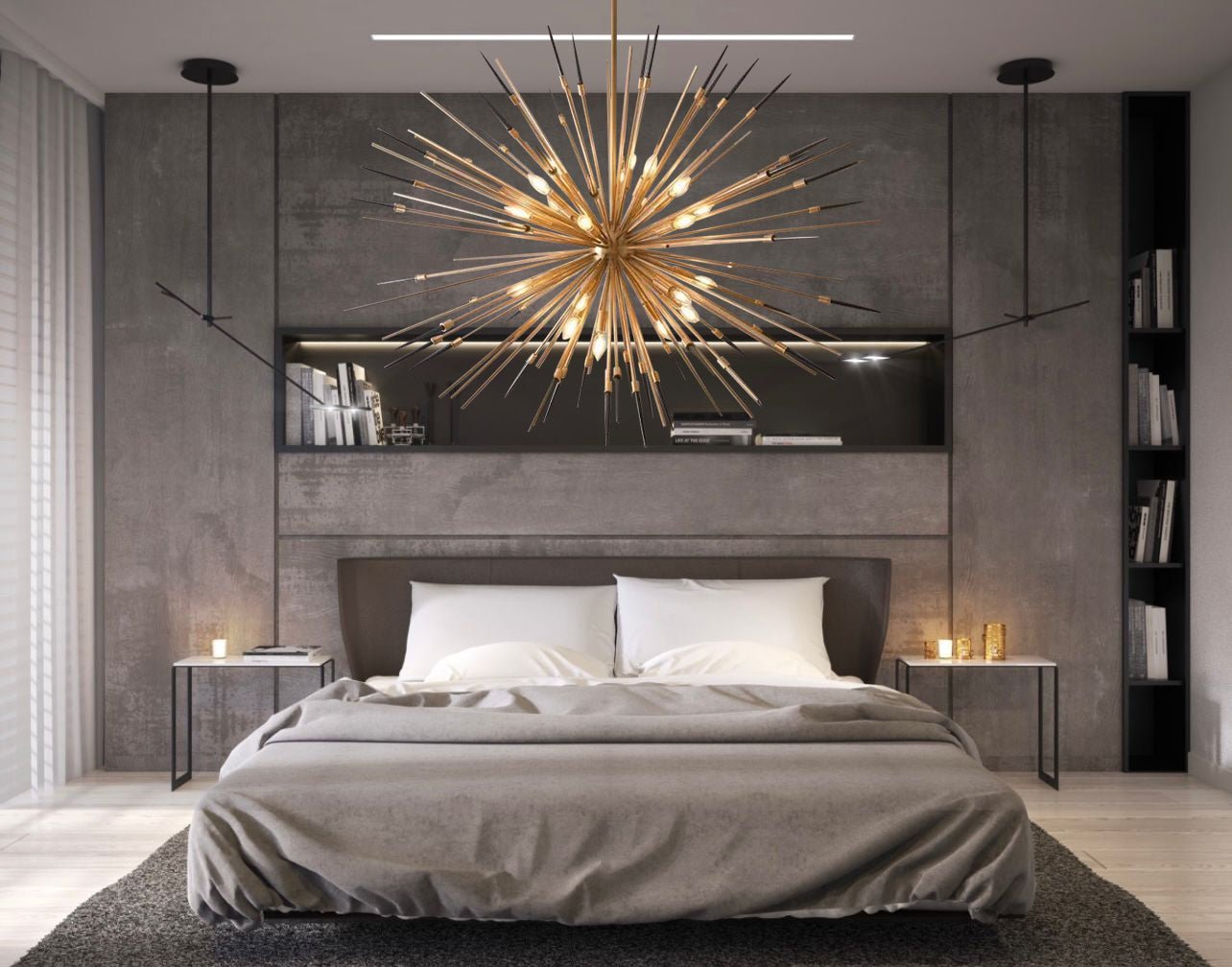 Marble Sputnik Starburst Chandelier - Italian Concept - Size