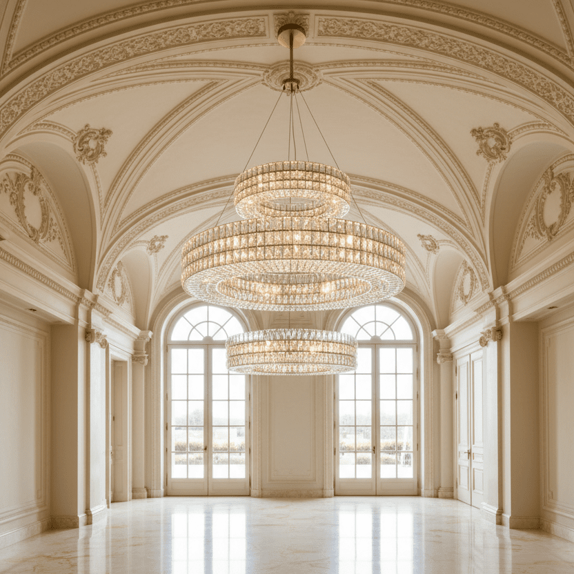Thinner 118" Brushed Brass - Vaulted Ballroom