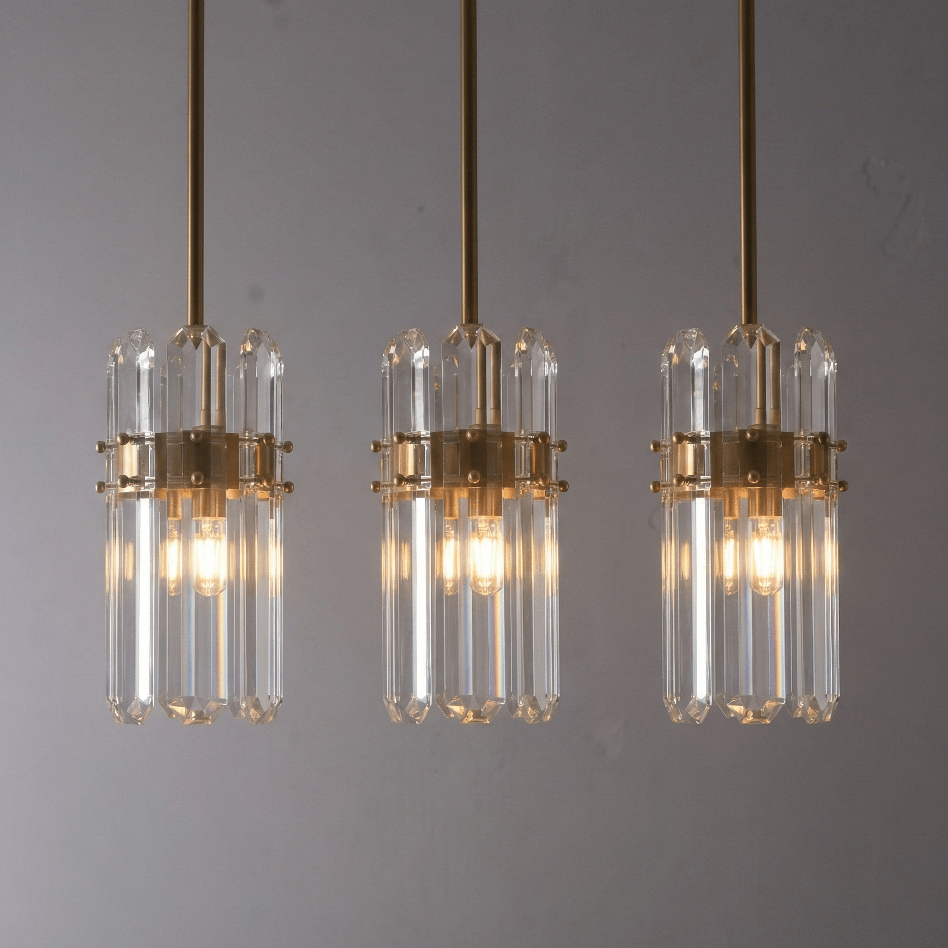 Ruby Crystal Pendant Kitchen Island Light - Pendant