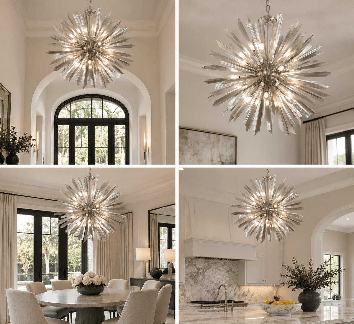 Verona Sputnik Stardust Starburst Chandelier