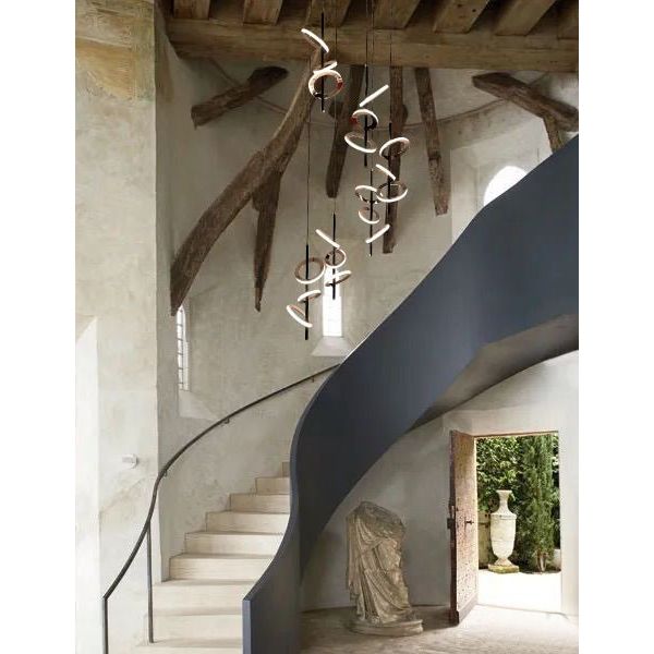 Abear Cluster LED Rings Pendant Chandelier - Italian Concept - 