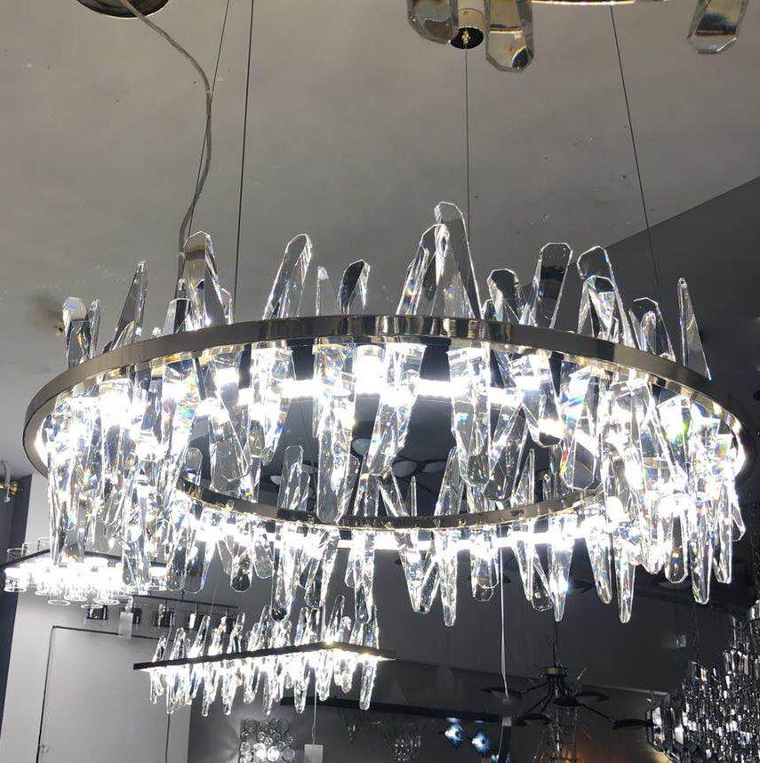 Beneteau Crystal Round Ring LED Chandelier - Italian Concept - 