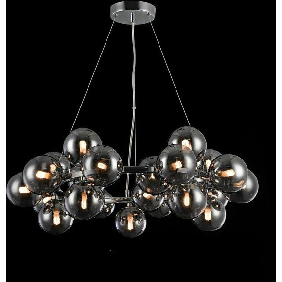 Sepi Glass Globe / Bubble Round Ring Chandelier - Italian Concept - 