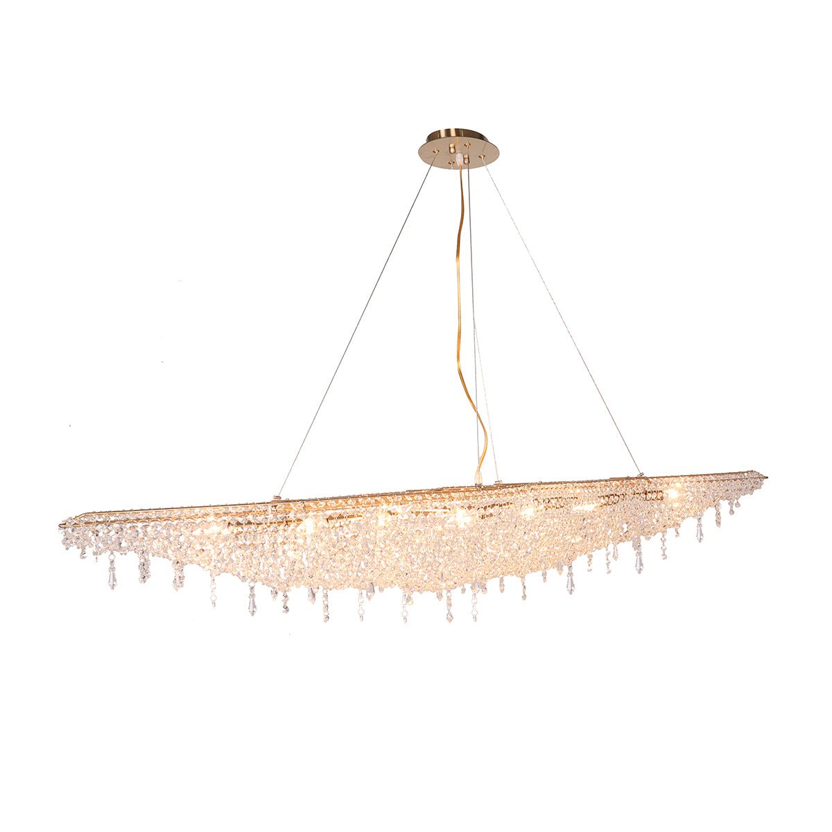 Lucid Halo Oval Crystal Ring Chandelier - Italian Concept