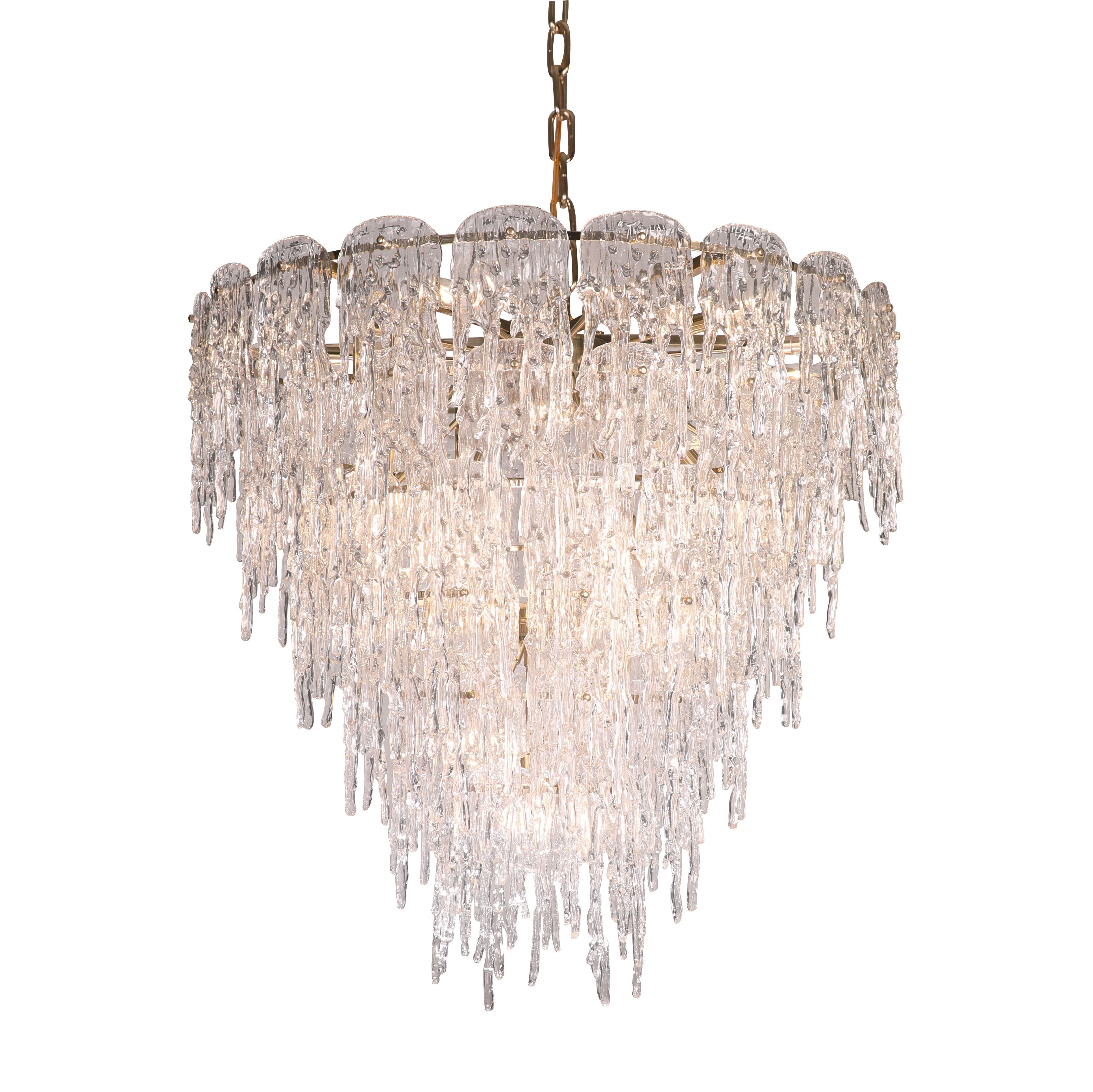 Aletta Melting Drop Crystal Glass Chandelier - Italian Concept - 