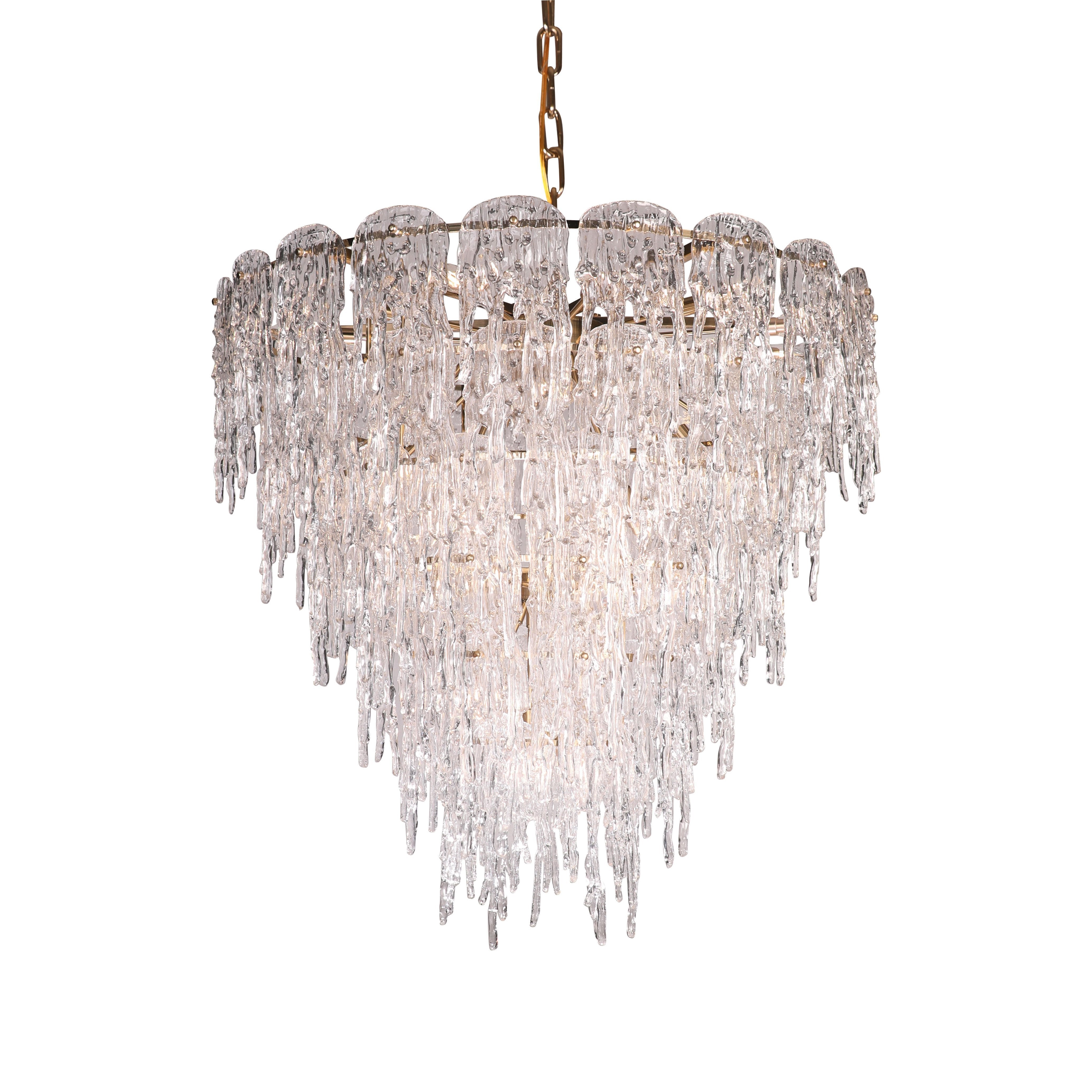 Aletta Melting Drop Crystal Glass Chandelier - Italian Concept - 