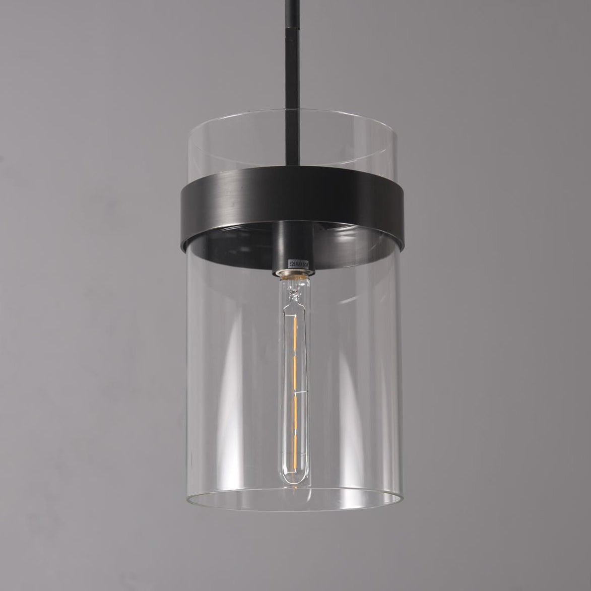 Armature Cylinder Glass Pendant Light - Italian Concept