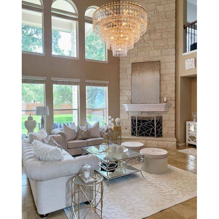 Kensington Round Crystal Chandelier - Italian Concept