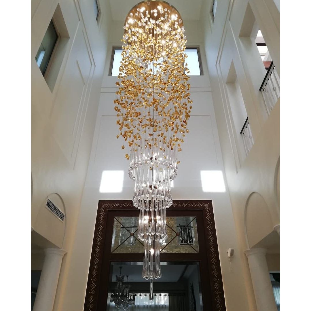 Rainfall Glass Gem Stone Chandelier - Italian Concept